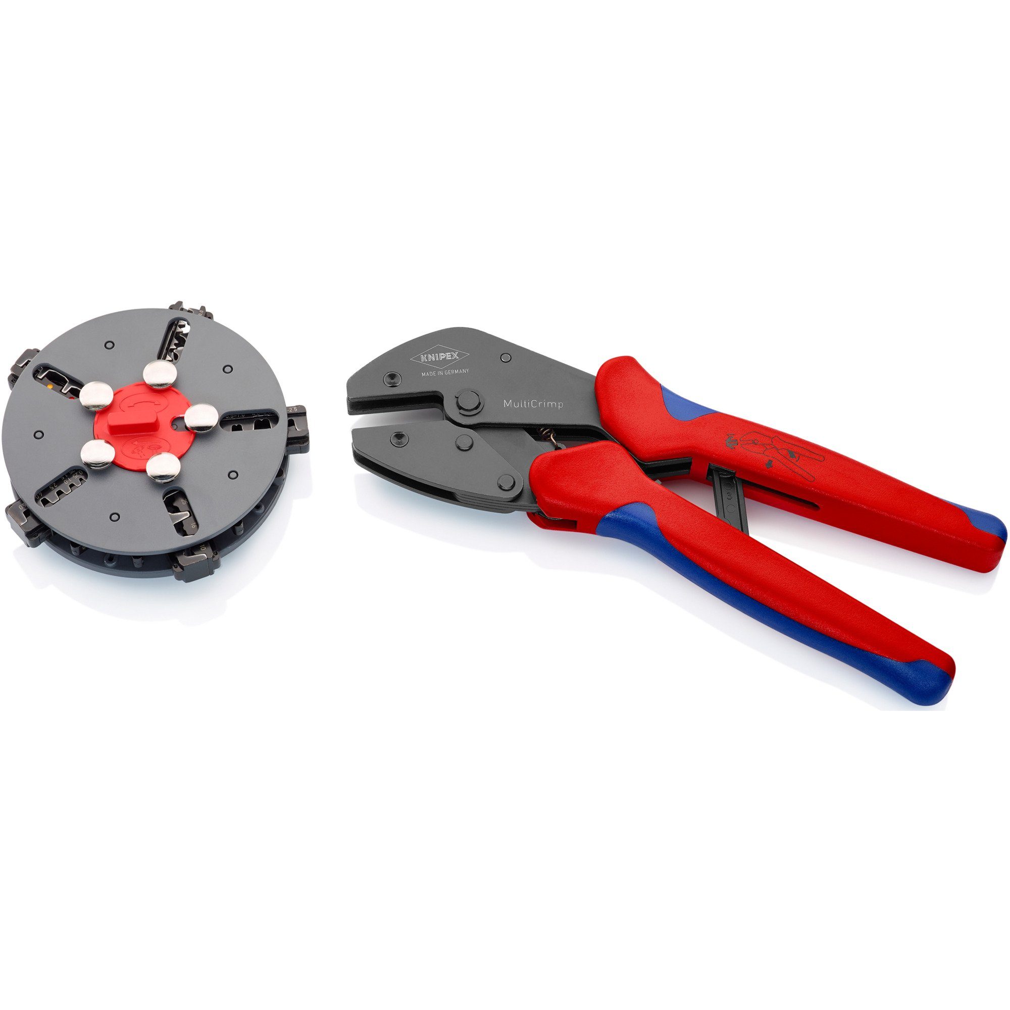 Knipex Crimpzange KNIPEX MultiCrimp 97 33 02, mit Wechselmagazin