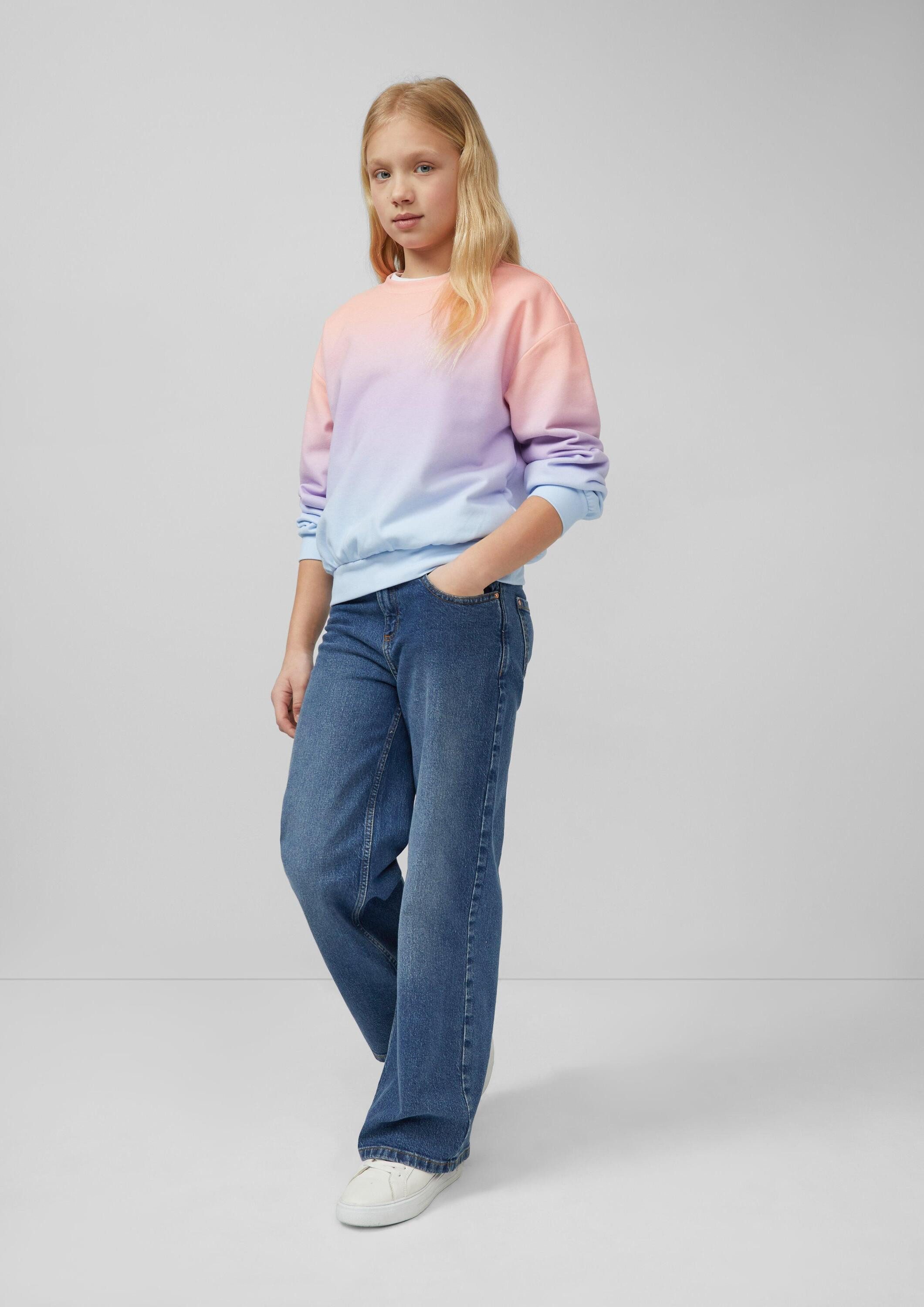 s.Oliver Sweatshirt Sweatshirt Oversize-Sweatshirt mit Farbverlauf