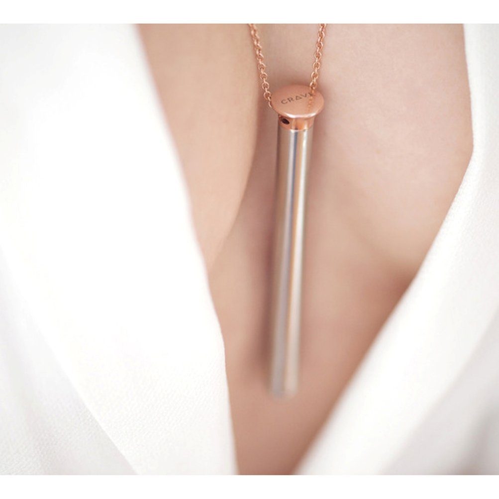 Necklace Vibrator-Halskette - Mini-Vibrator Vibrator Vesper gold CRAVE rose