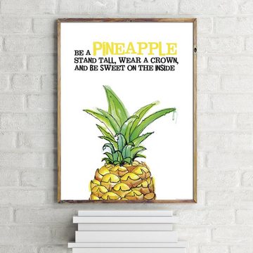 Close Up Kunstdruck Pineapple Kunstdruck 30 x 40 cm