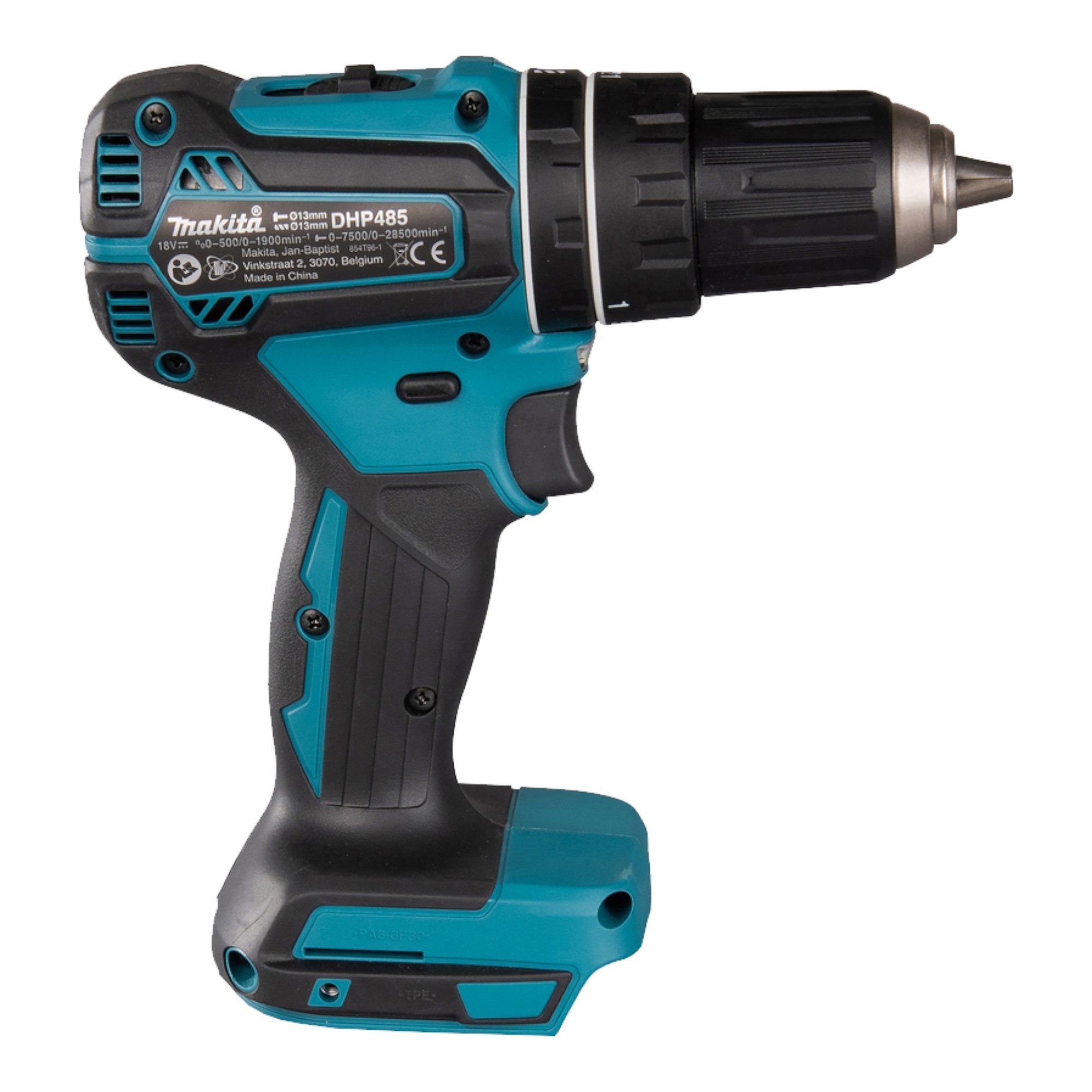 Makita Schlagbohrmaschine DHP 485 Z 18 V 50 Nm + 102 tlg. Bit Bohrer Set - ohne Akku, ohne Lade