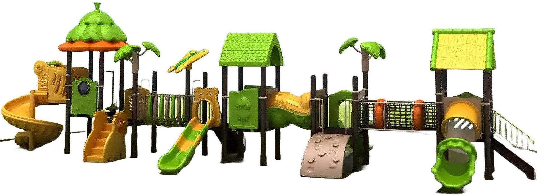 Spielturm Spielturm mit Rutsche, Kletterwand und Spielhaus für den Garten