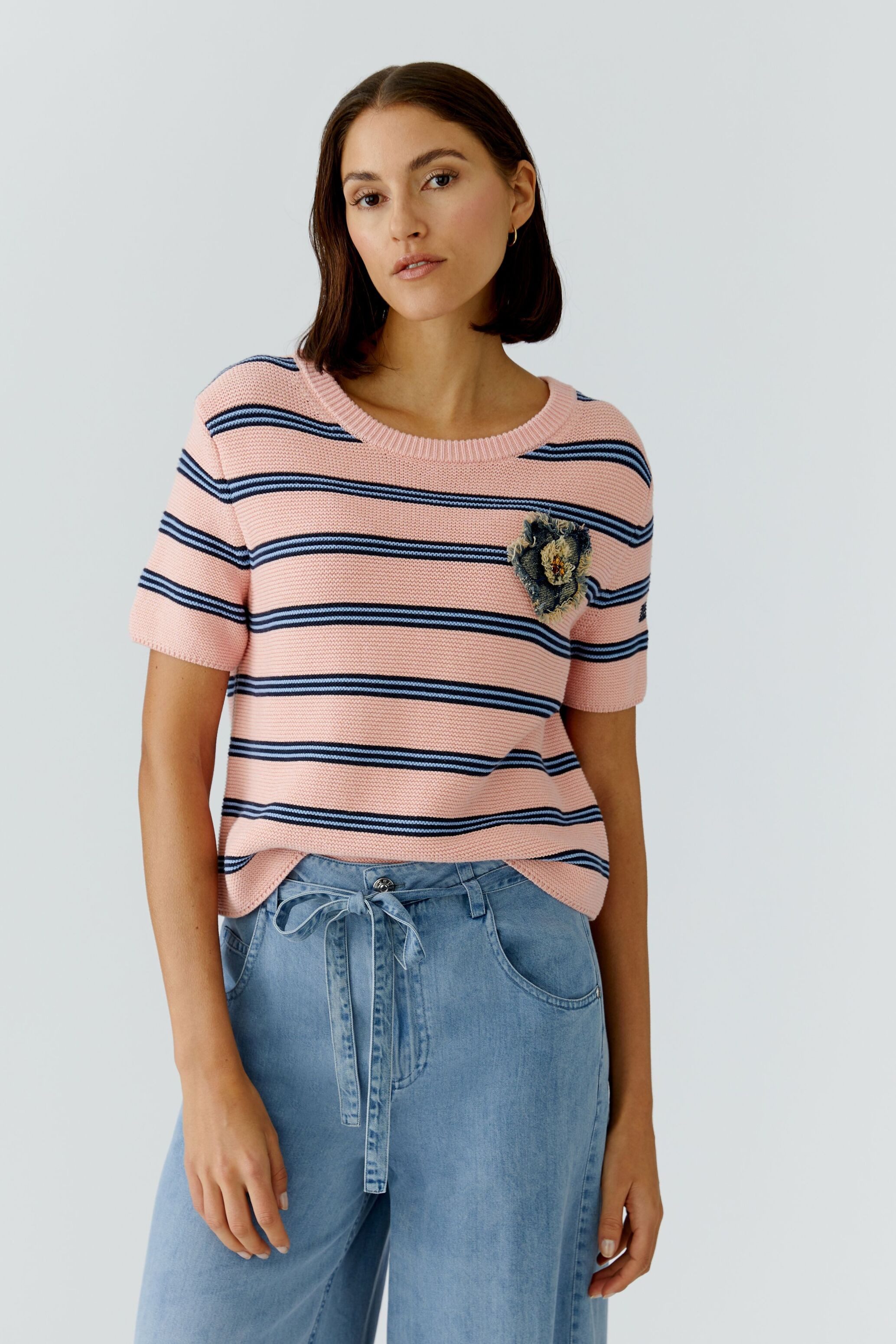 Oui Rundhalspullover günstig online kaufen