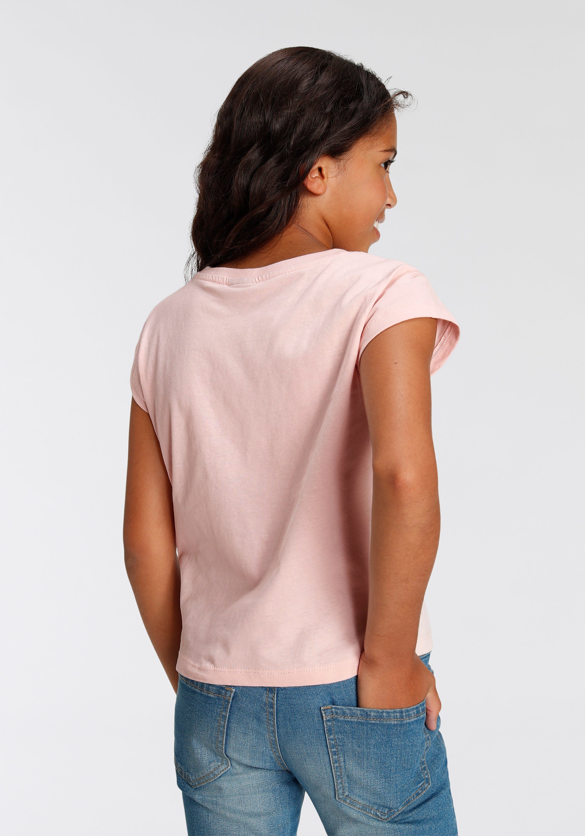 KIDSWORLD T-Shirt ONLY GOOD VIBES - Druck Kurzarm, gerade Passform, mit peppigen Statements und Sprüchen – Bild 2 von 5