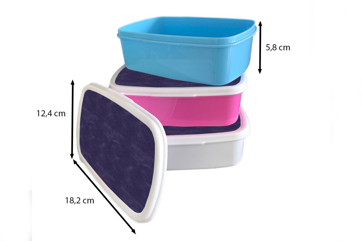 Kinder, MuchoWow - - Lunchbox rosa Brotbox Brotdose Snackbox, Tierhaut, Leder Kunststoff, für Erwachsene, Kunststoff Mädchen, (2-tlg), Textur