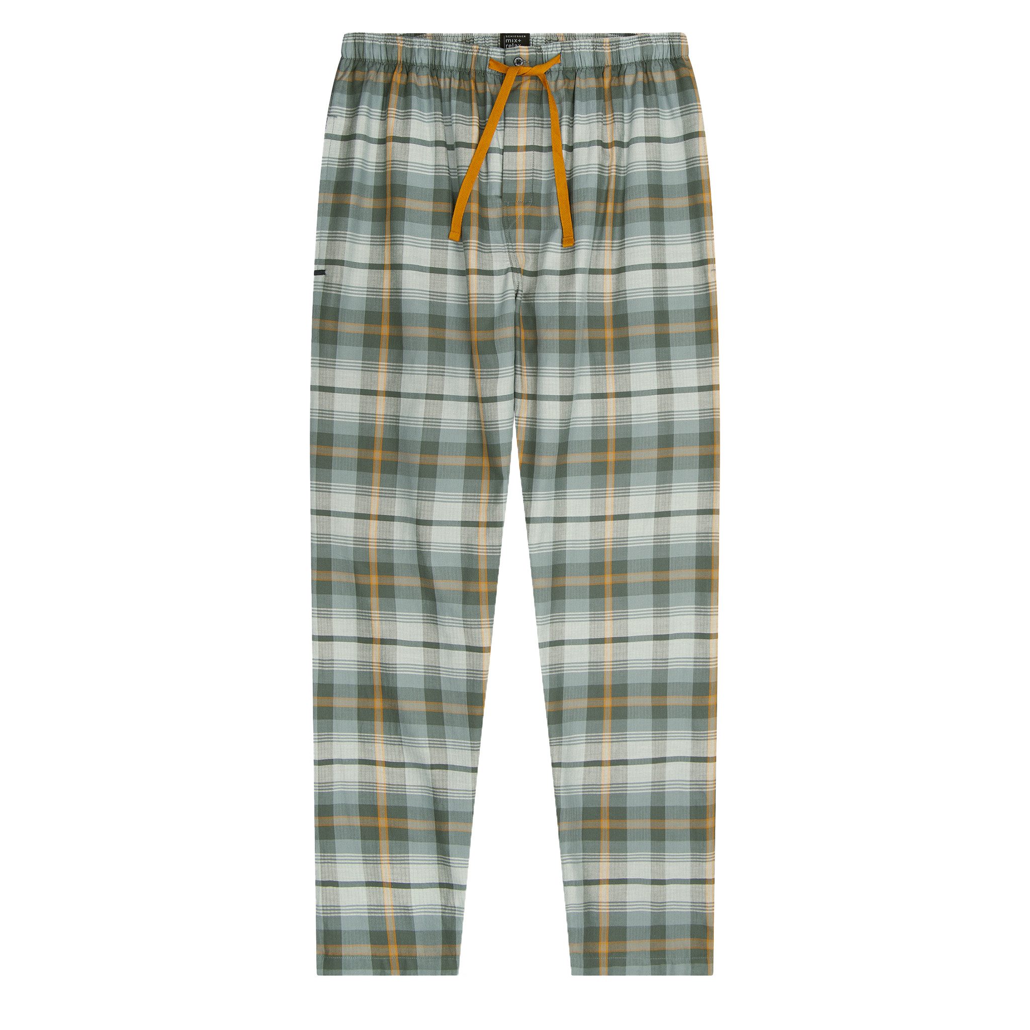 Schiesser Pyjamahose Schlafanzughose lang mit Knopfleiste