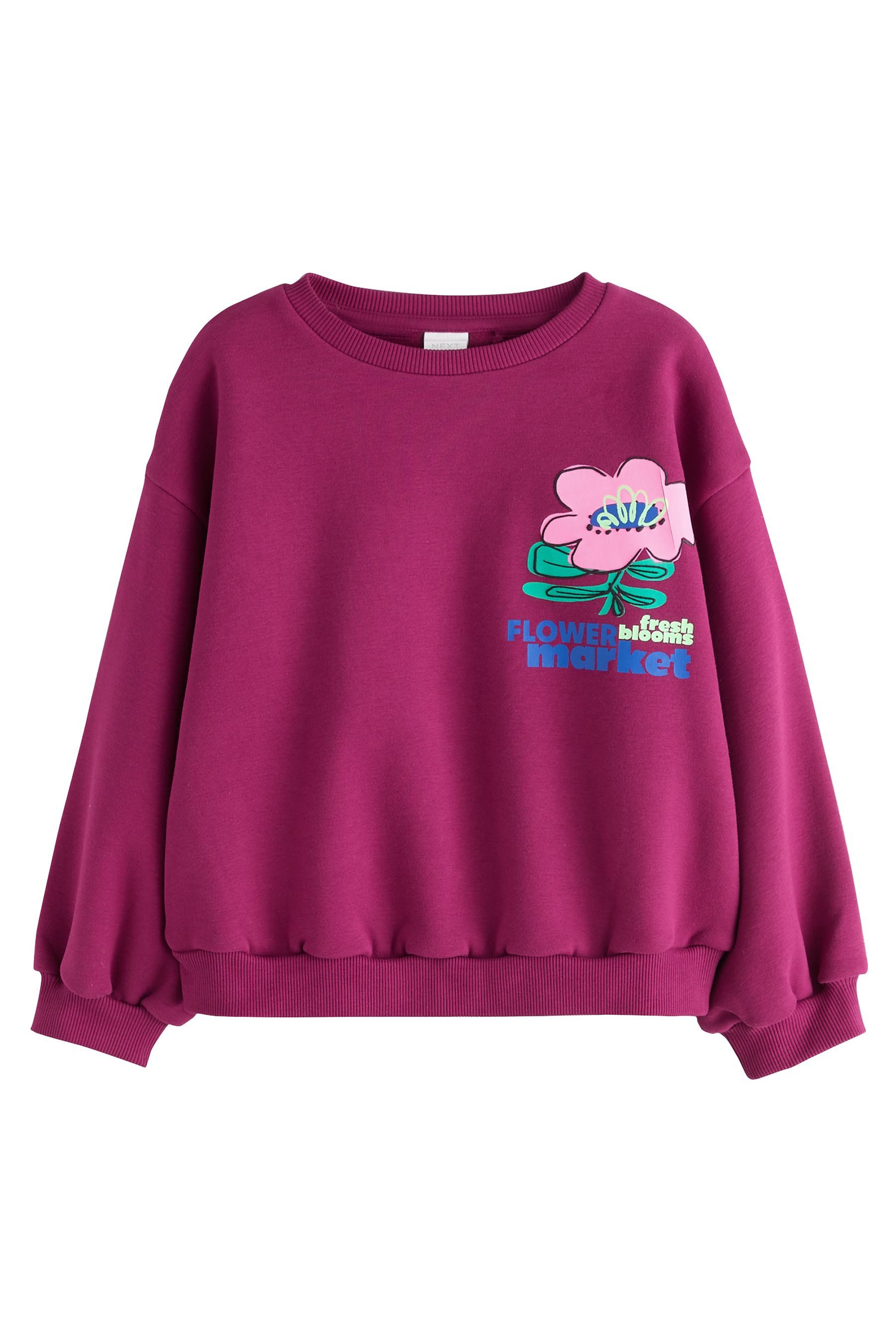 Next Top & Leggings Sweatshirt und ausgestellte Leggings im Set (2-tlg) – Bild 3 von 5