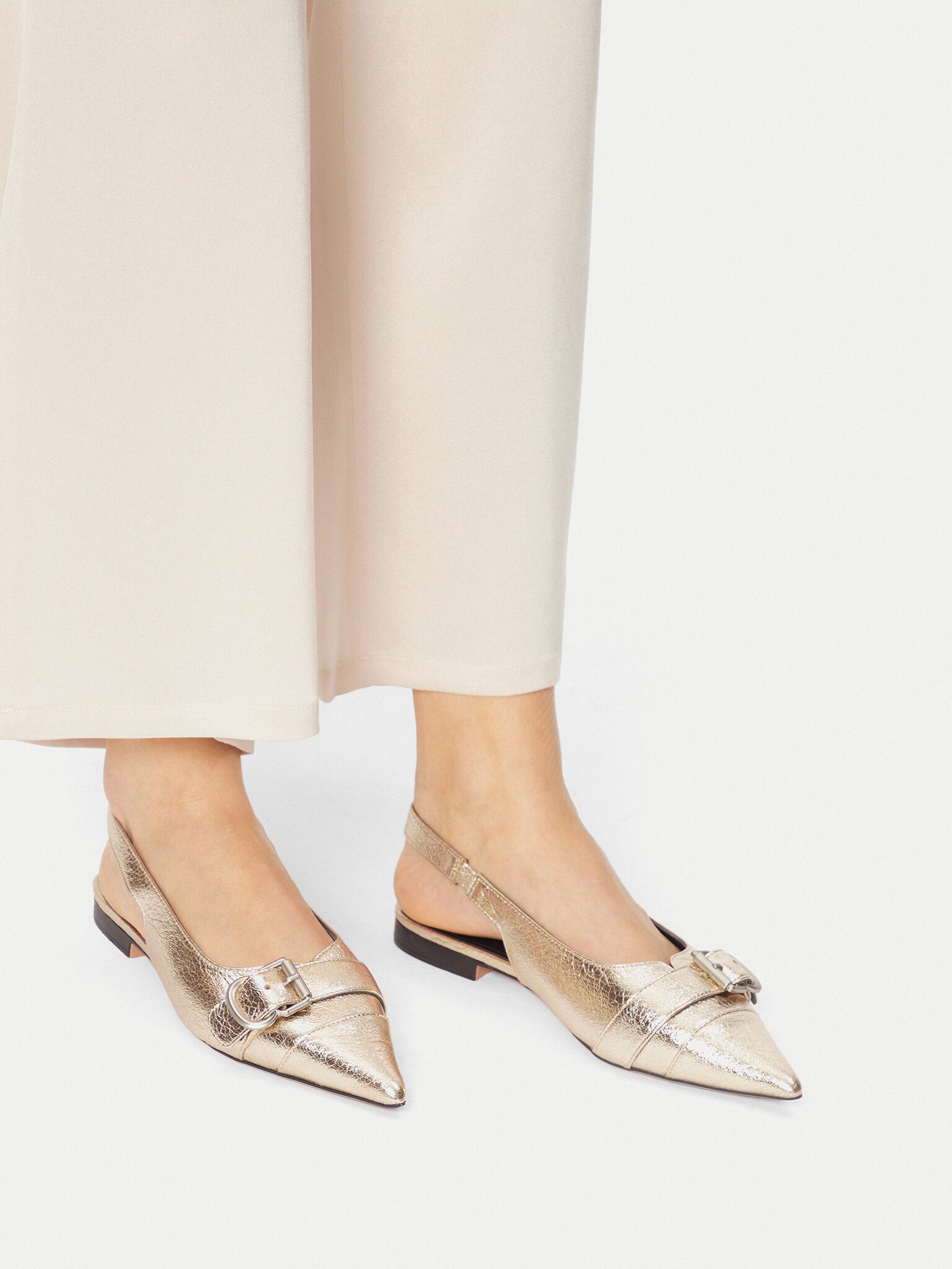 Badura Badura Damenballerinas Gold HIBISCUS-LT593-911 Ballerina