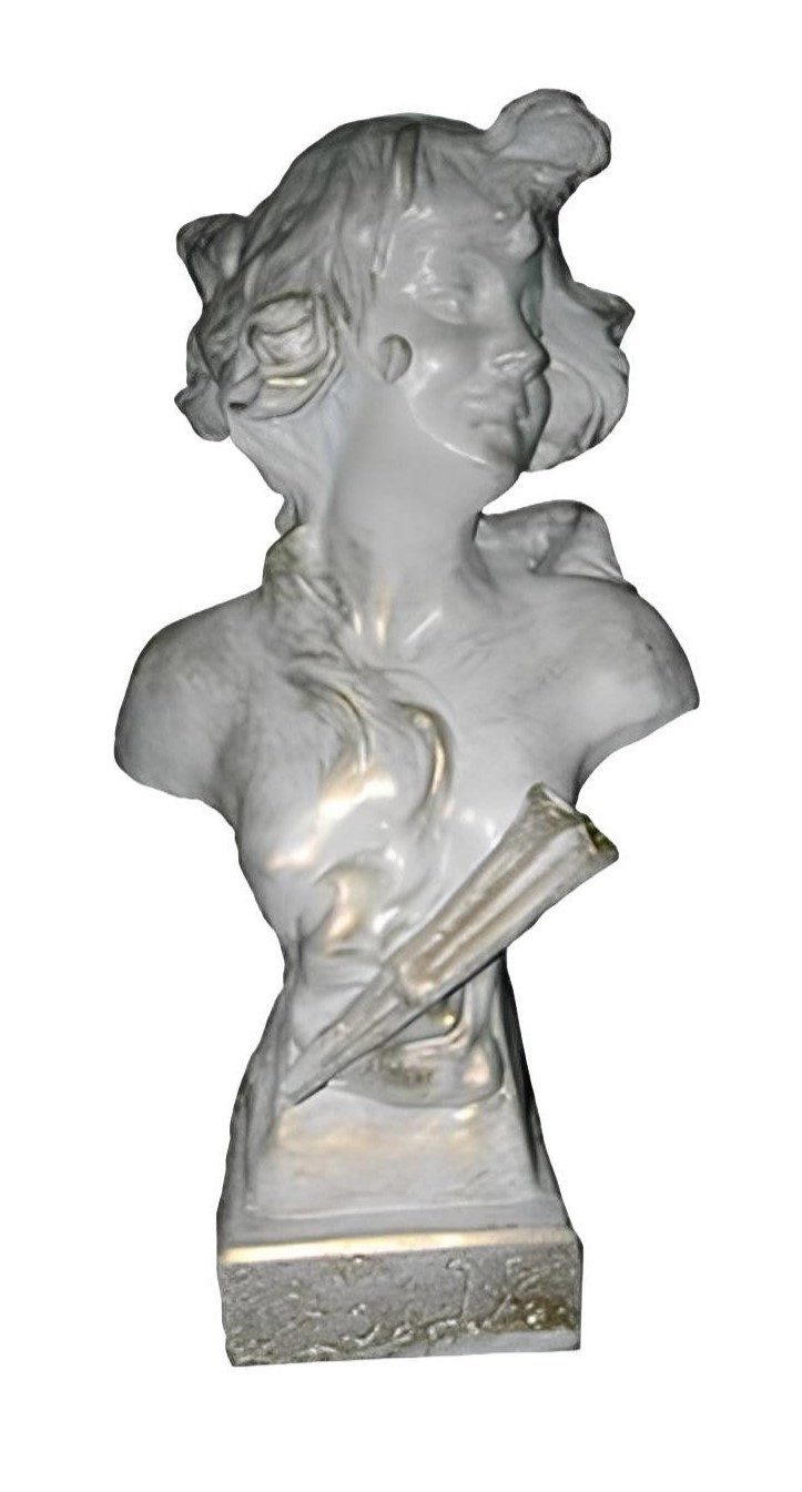 Xlmoebel Skulptur Elegante Dekofigur Büste aus hochwertigem Material (SKULPTUR MATERIAL: ACRYL 33 cm Höhe), Hergestellt in Europa