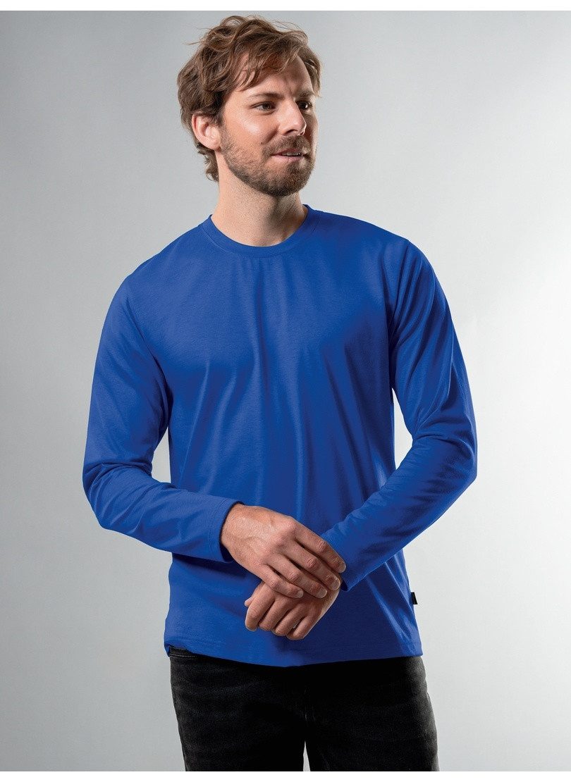 Trigema T-Shirt TRIGEMA Langarmshirt aus 100% Baumwolle (1-tlg)