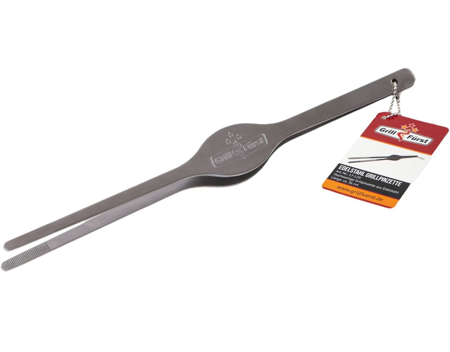 Grillbesteck-Set Grillfürst Grillpinzette 36 cm - Edelstahl