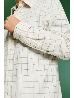 Esprit Langarmhemd Karo-Flanellhemd in normaler Passform