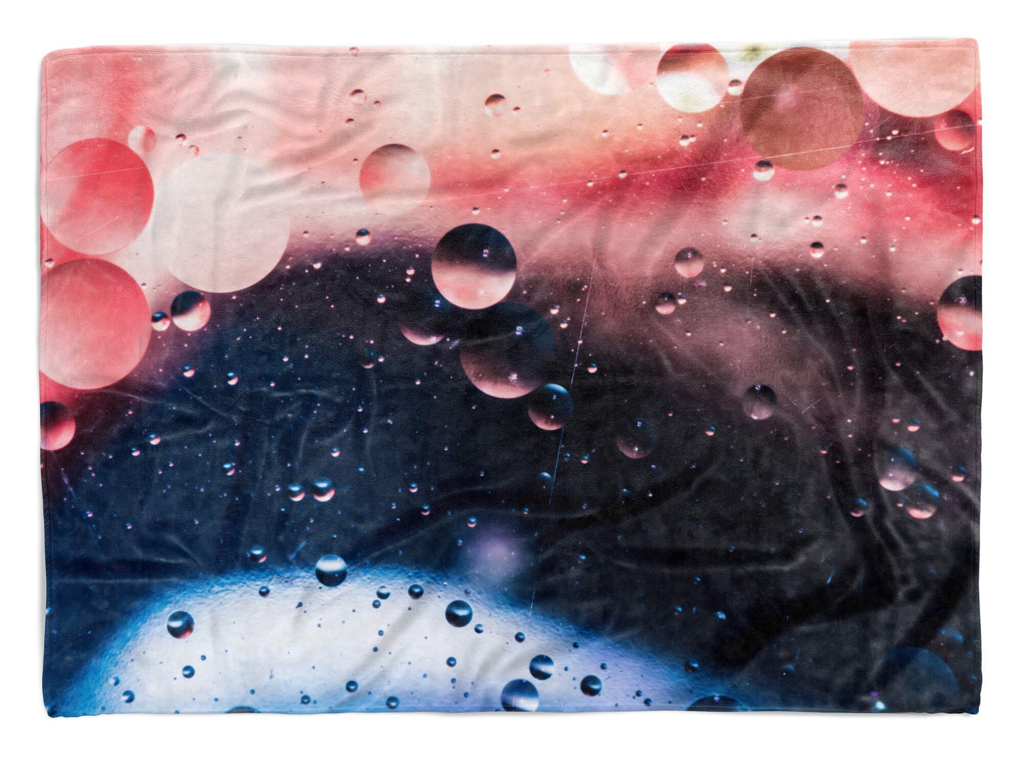 Sinus Art Handtücher Handtuch Strandhandtuch Saunatuch Kuscheldecke mit Fotomotiv Wassertropfen auf Glasscheib, Baumwolle-Polyester-Mix (1-St), Handtuch