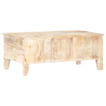 furnicato Couchtisch 100x55x40 cm Raues Akazienholz