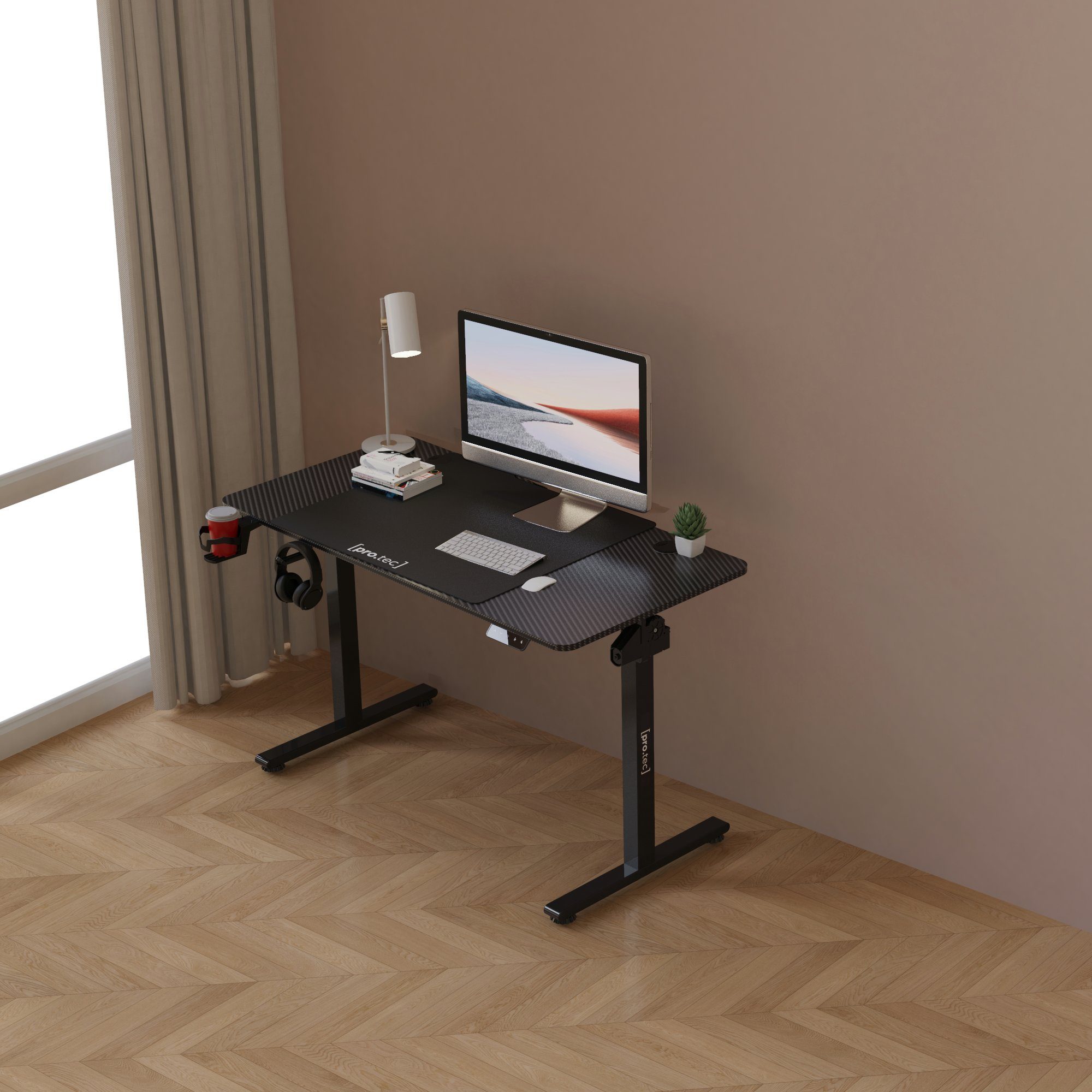 pro.tec Schreibtisch, »Stryn« Elektrisch verstellbarer Computertisch günstig online kaufen