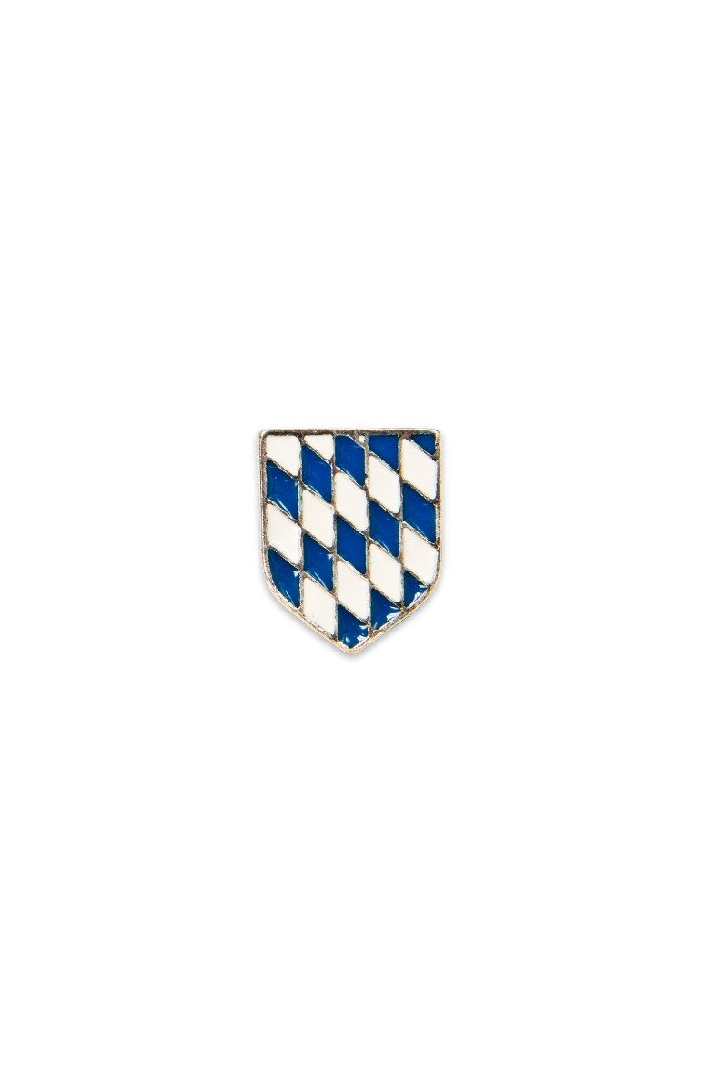 Alpenflüstern Dirndlschürze Ansteck-Pin - WAPPEN BAYERN - silber antik