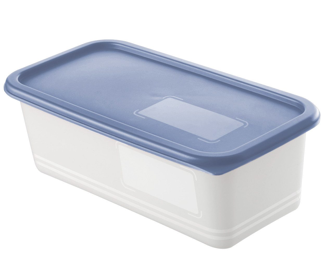 ROTHO Vorratsdose Rotho Gefrierdosen-Set Domino 3 x 1,2 l horizon, Kunststoff