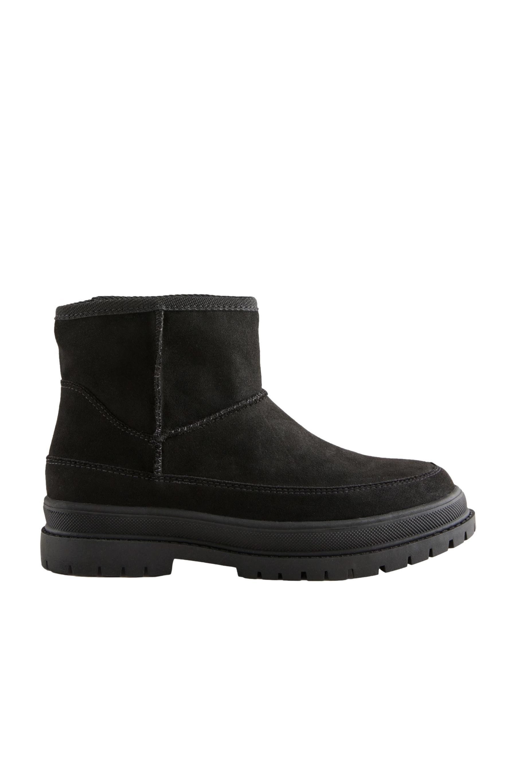 Next Veloursleder-Stiefel mit Kunstfell Stiefel (1-tlg) günstig online kaufen