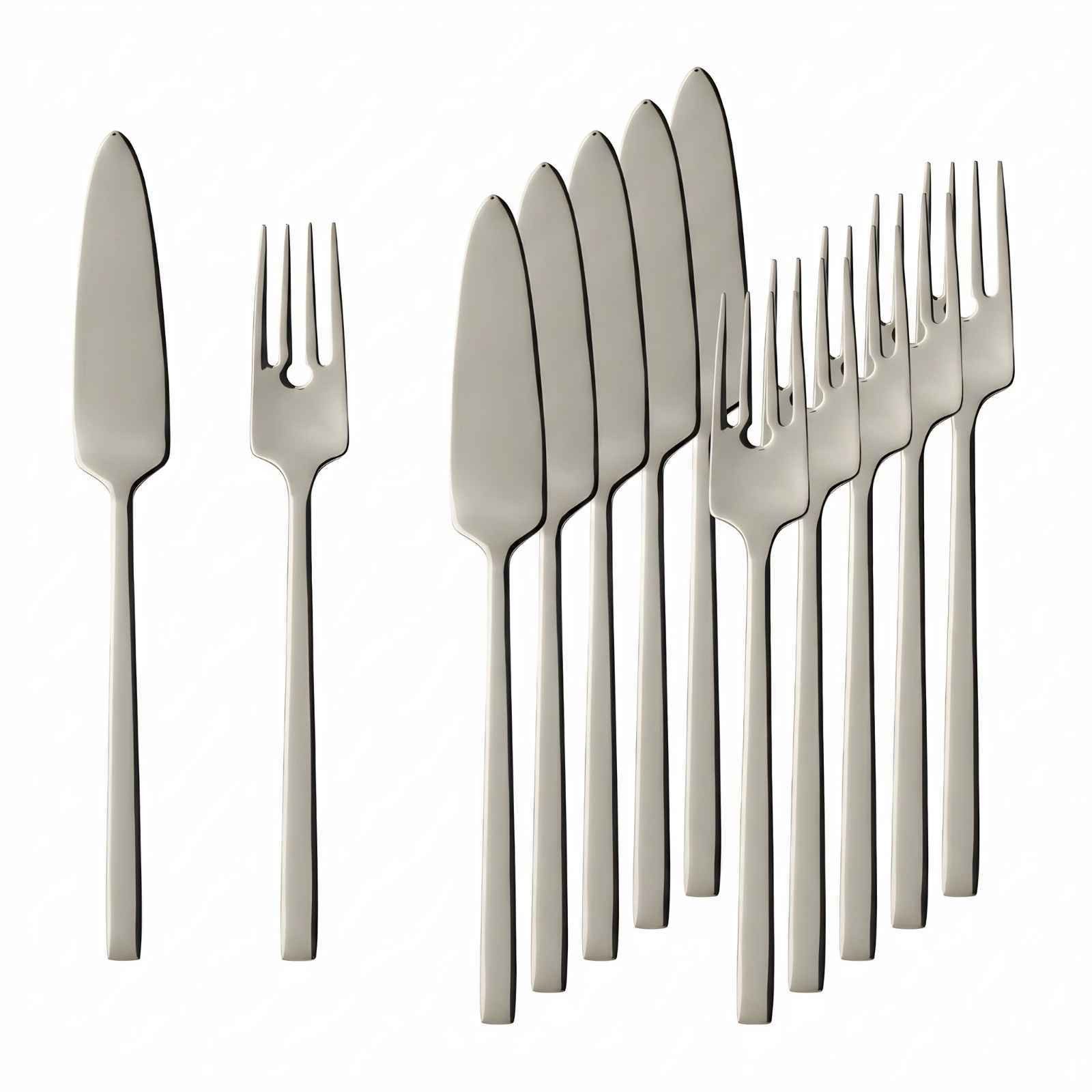 Villeroy & Boch La Classica Fischbesteck 6er Set (12-tlg), 6 Personen