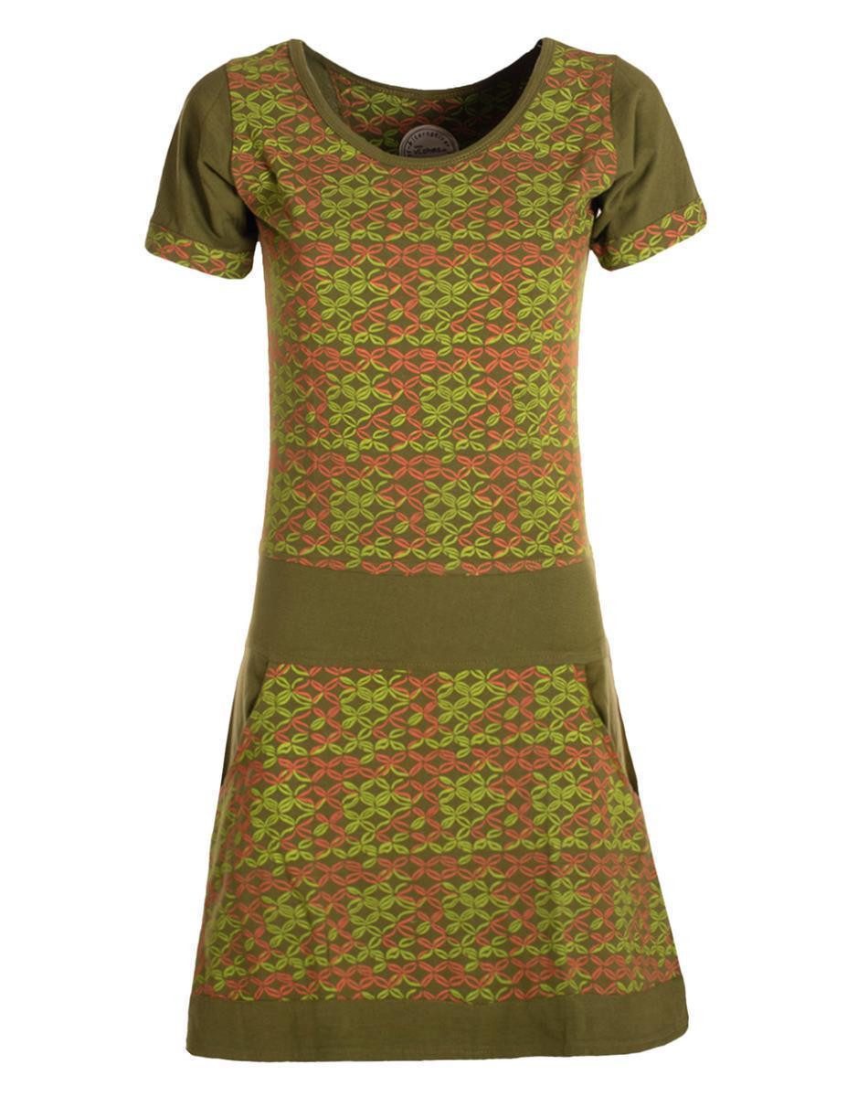 Vishes Tunikakleid Damen Longshirt-Kleid kurzarm Mini-Kleid günstig online kaufen