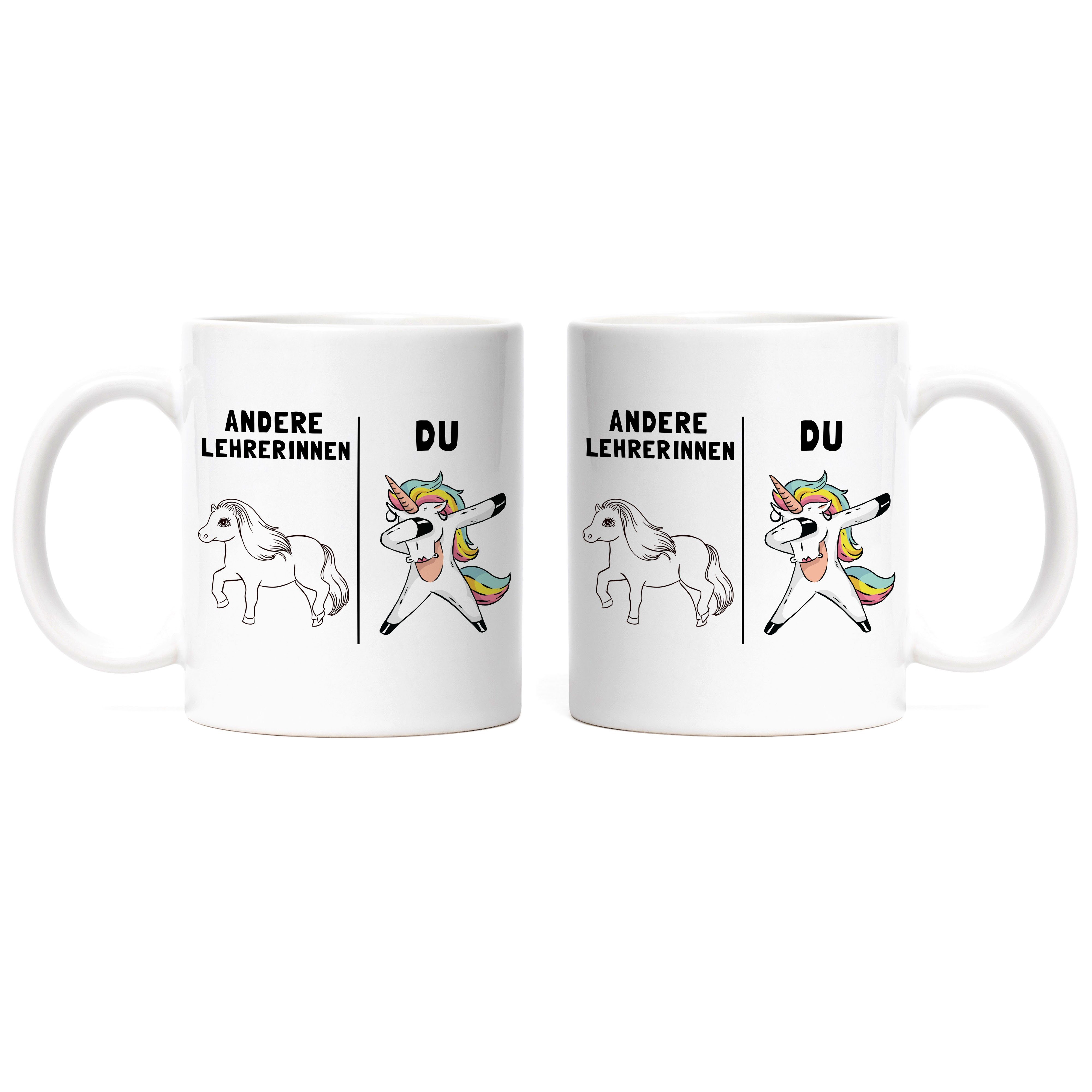 Du & Tasse Welt Geschenk Hey!Print Weiß Lustig Keramik Tasse Lehrerinnen Lehrerin Dankeschön Andere Einhorn Lieblingslehrer, der Abschied beste