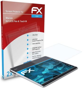 atFoliX Schutzfolie Displayschutz für Wacom INTUOS Pen & Touch M, (2 Folien), Ultraklar und hartbeschichtet