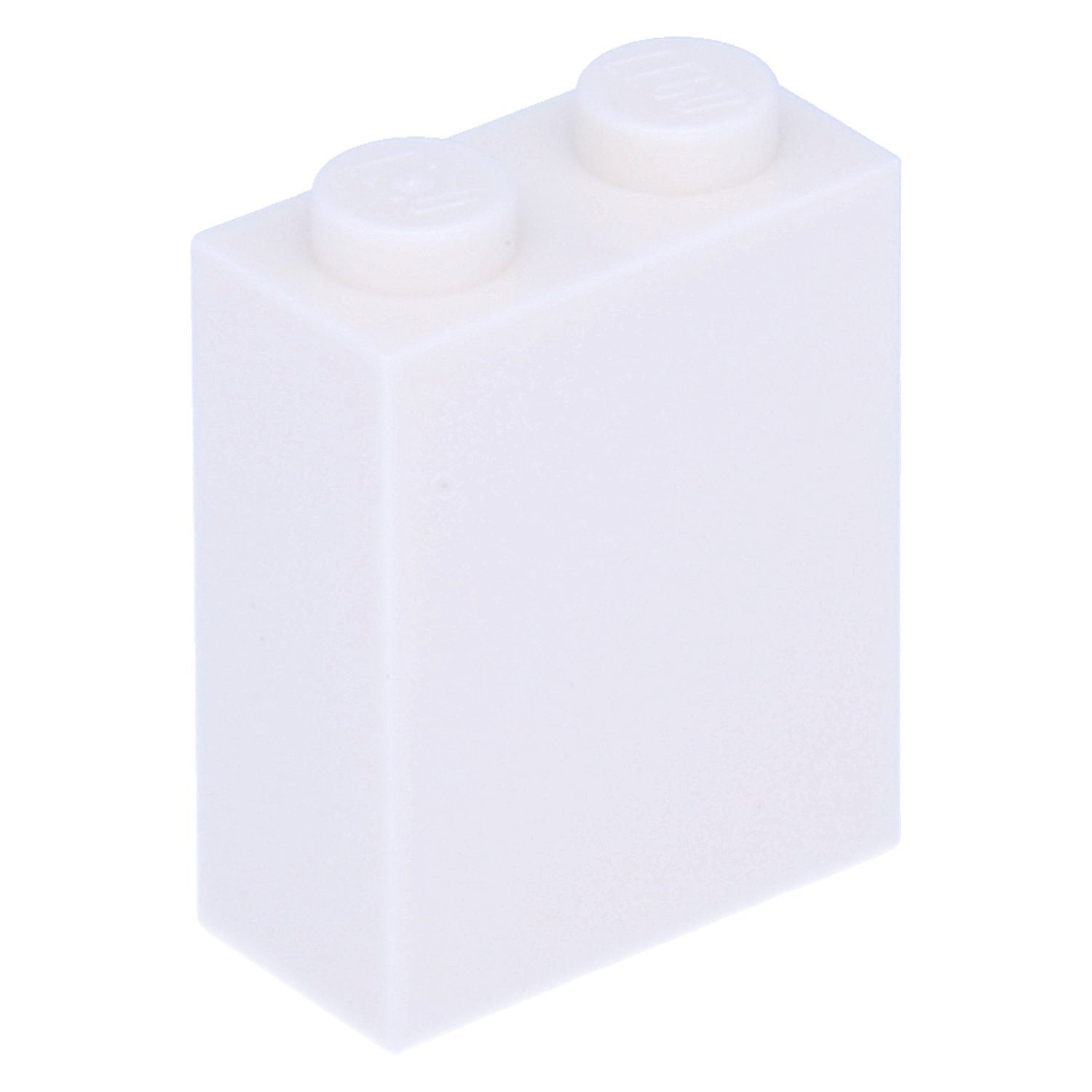 brick 1x2x2 white Spielbausteine