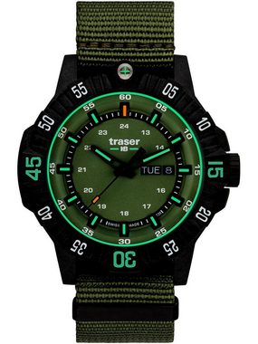Traser Quarzuhr Traser H3 110726 P99 Q Tactical Green Herrenuhr 46