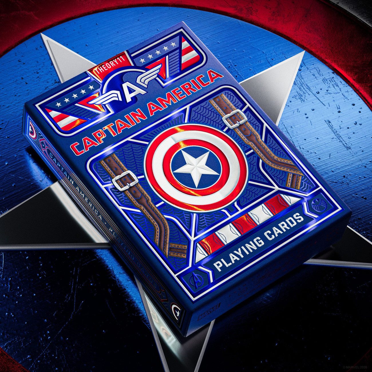 Theory11 Spiel Captain America Spielkarten Patriotic Design