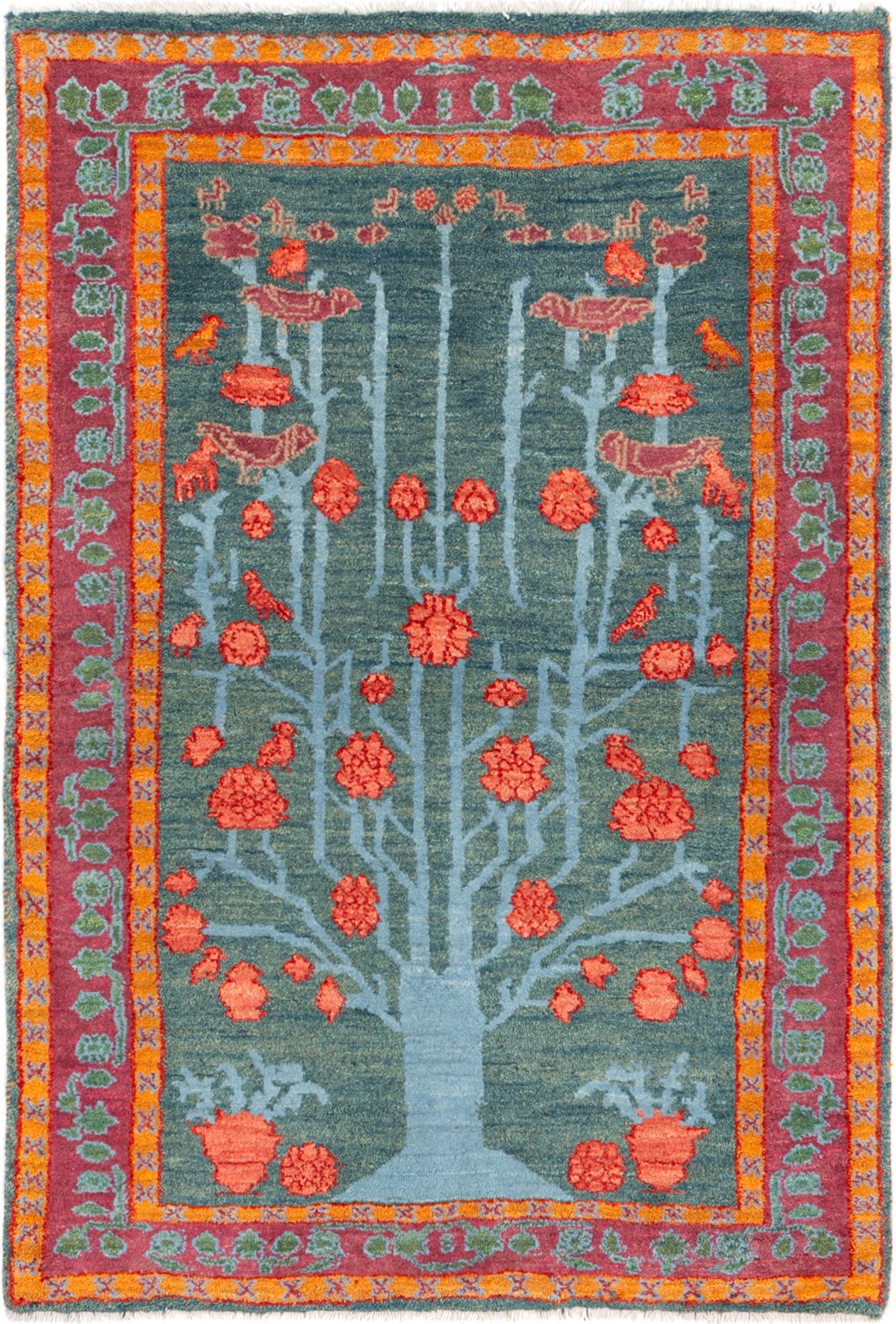 Carpet Avenue Teppich Perser Gabbeh 135x94, Rechteck, Höhe: 9 mm