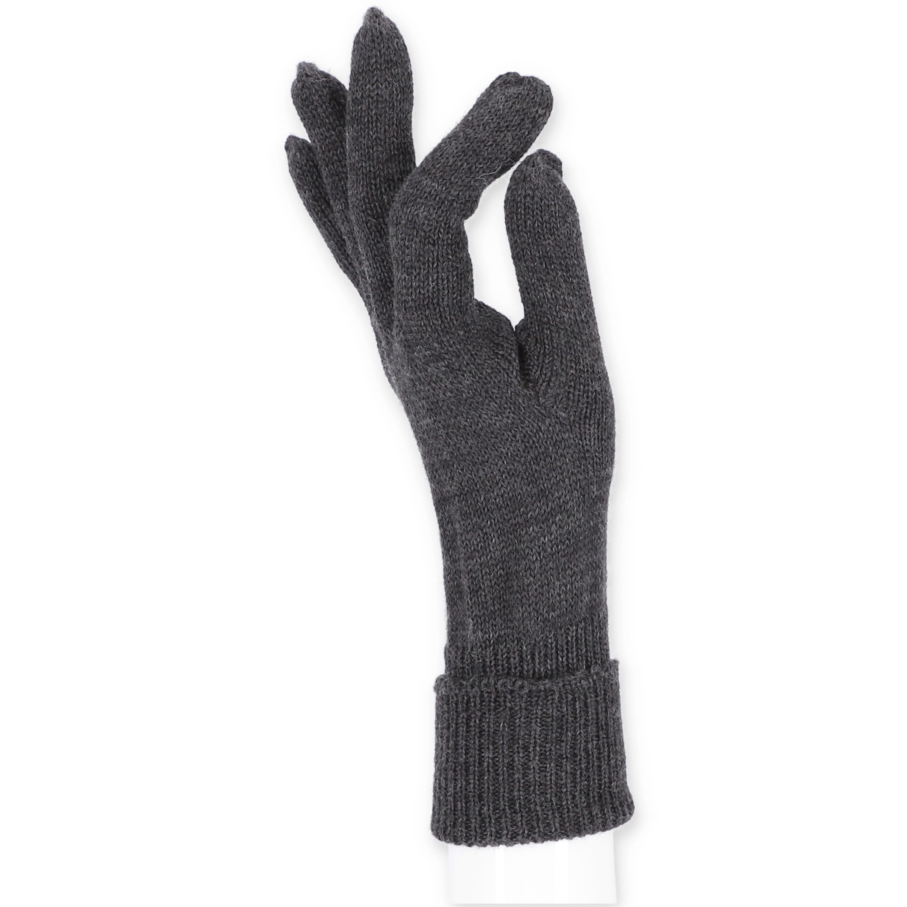 halsüberkopf Accessoires Strickhandschuhe Fingerhandschuh Herren Strickhandschuh Herren anthrazit