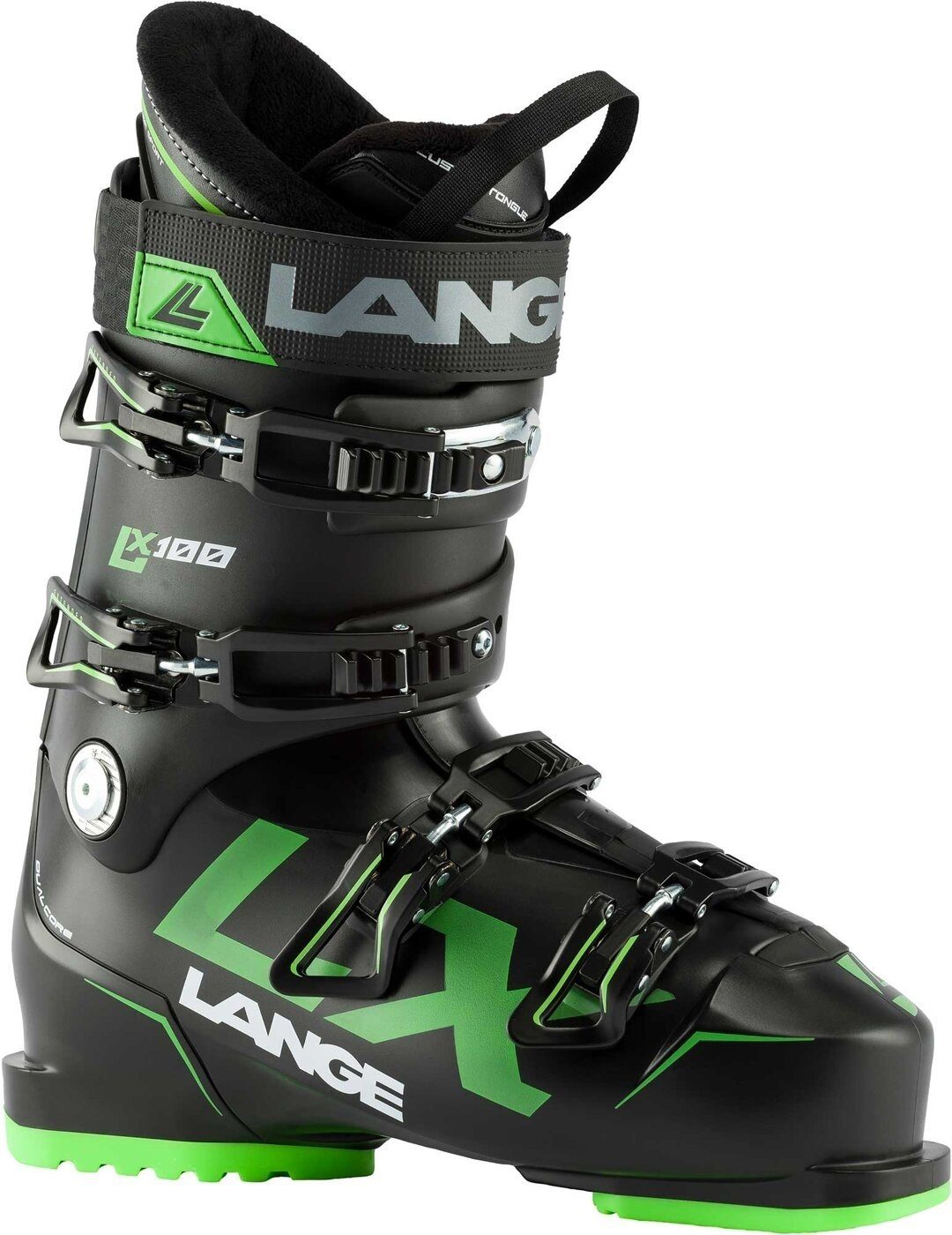 Lange Skischuh LX 100 - BLACK/GREEN Skischuh