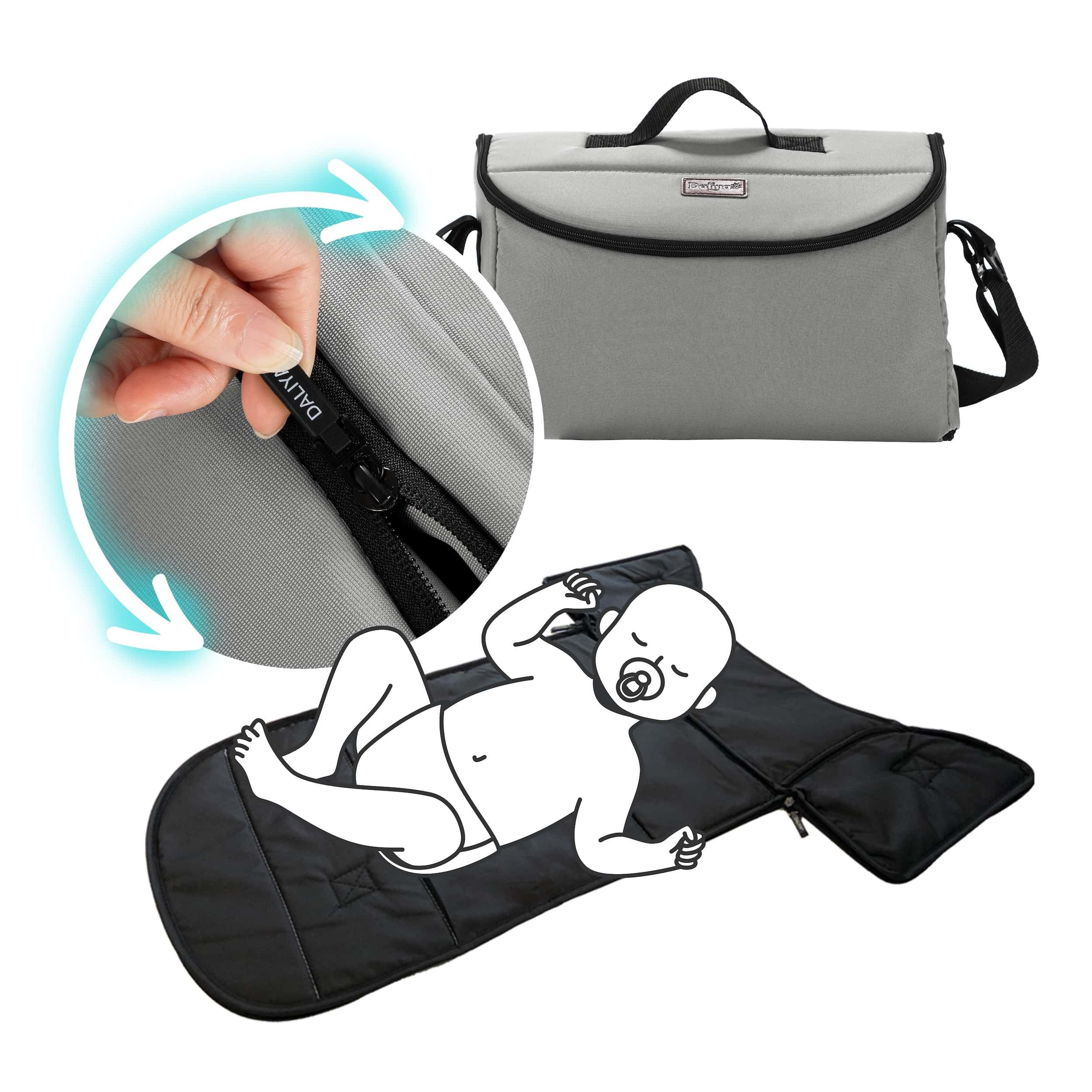 Daliya® Kinderwagen-Tasche ALPINO 2in1 Wickeltasche & Wickelunterlage, universal, multifunktional, multifunktionale Tasche für Kinderwagen, Wickeltasche, Wickelunterlage