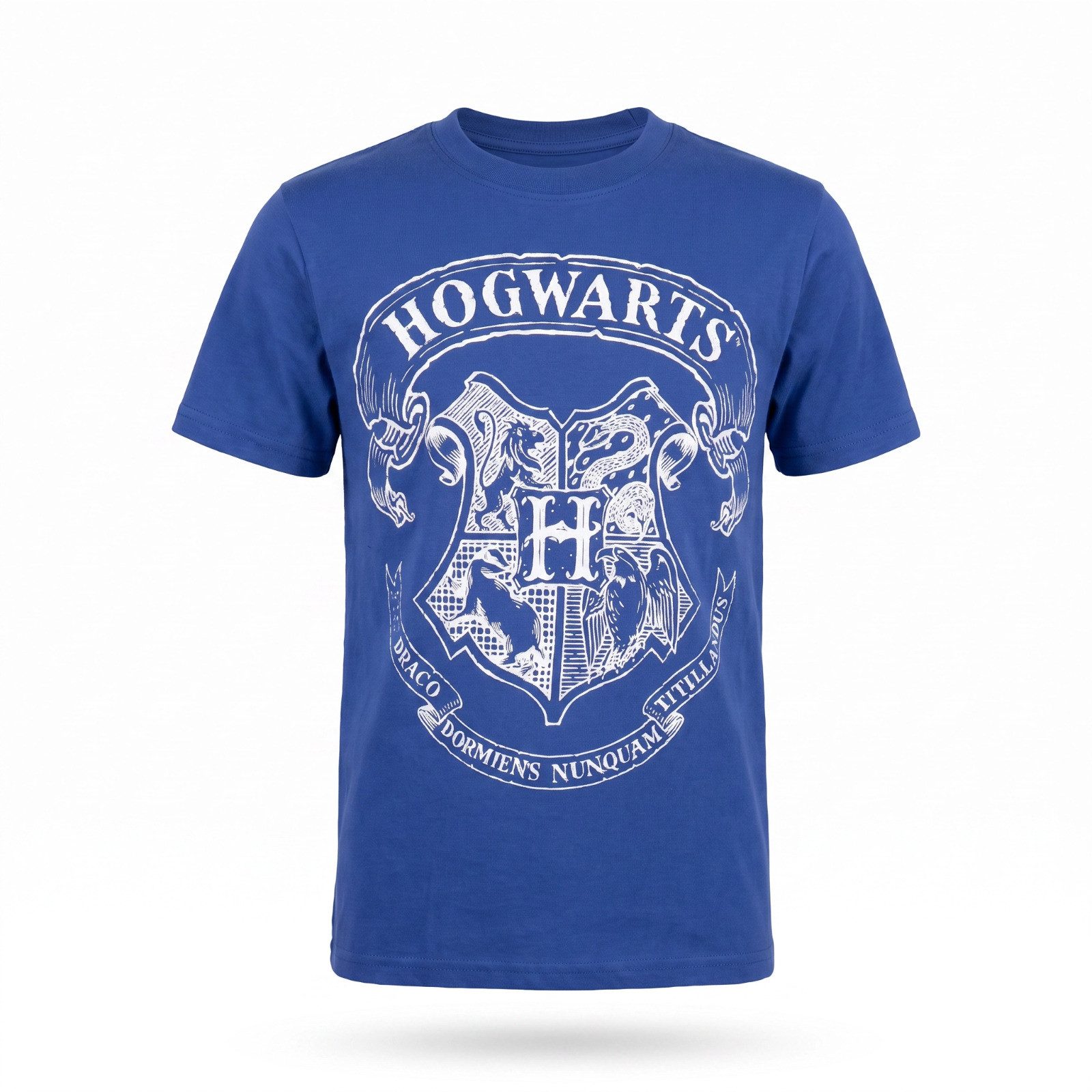 Harry Potter Print-Shirt Harry Potter Hogwarts T-Shirt Kinder Shirt Blau Gr. 110