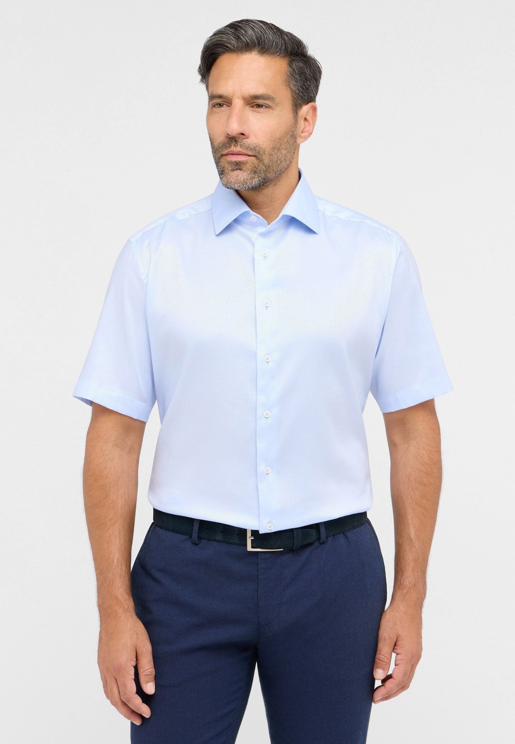 Eterna Kurzarmhemd - Modern Fit - Businesshemd - Performance Shirt Natté-Stretch