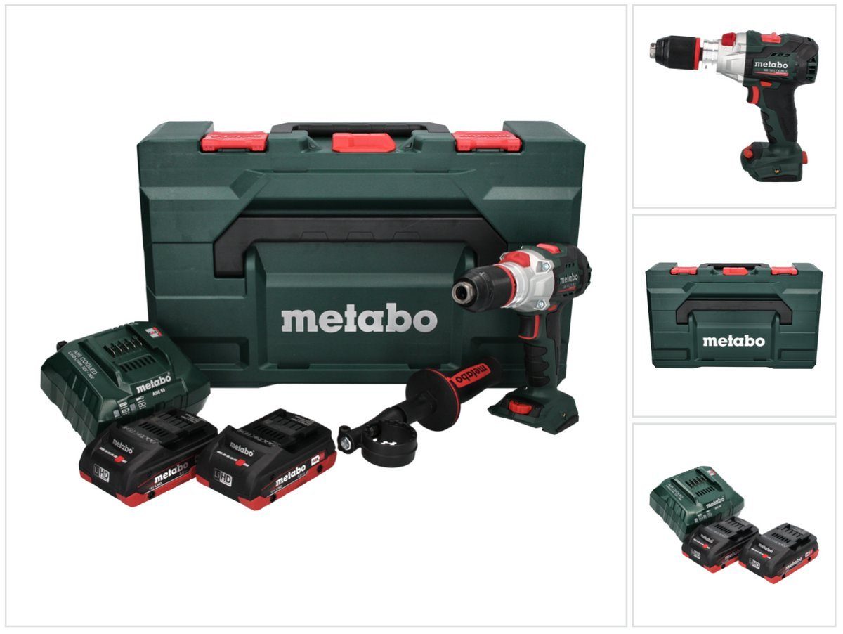 metabo Schlagbohrmaschine Brushless Ak + 18 Nm LTX 18 130 2x BL SB I Akku V Schlagbohrschrauber