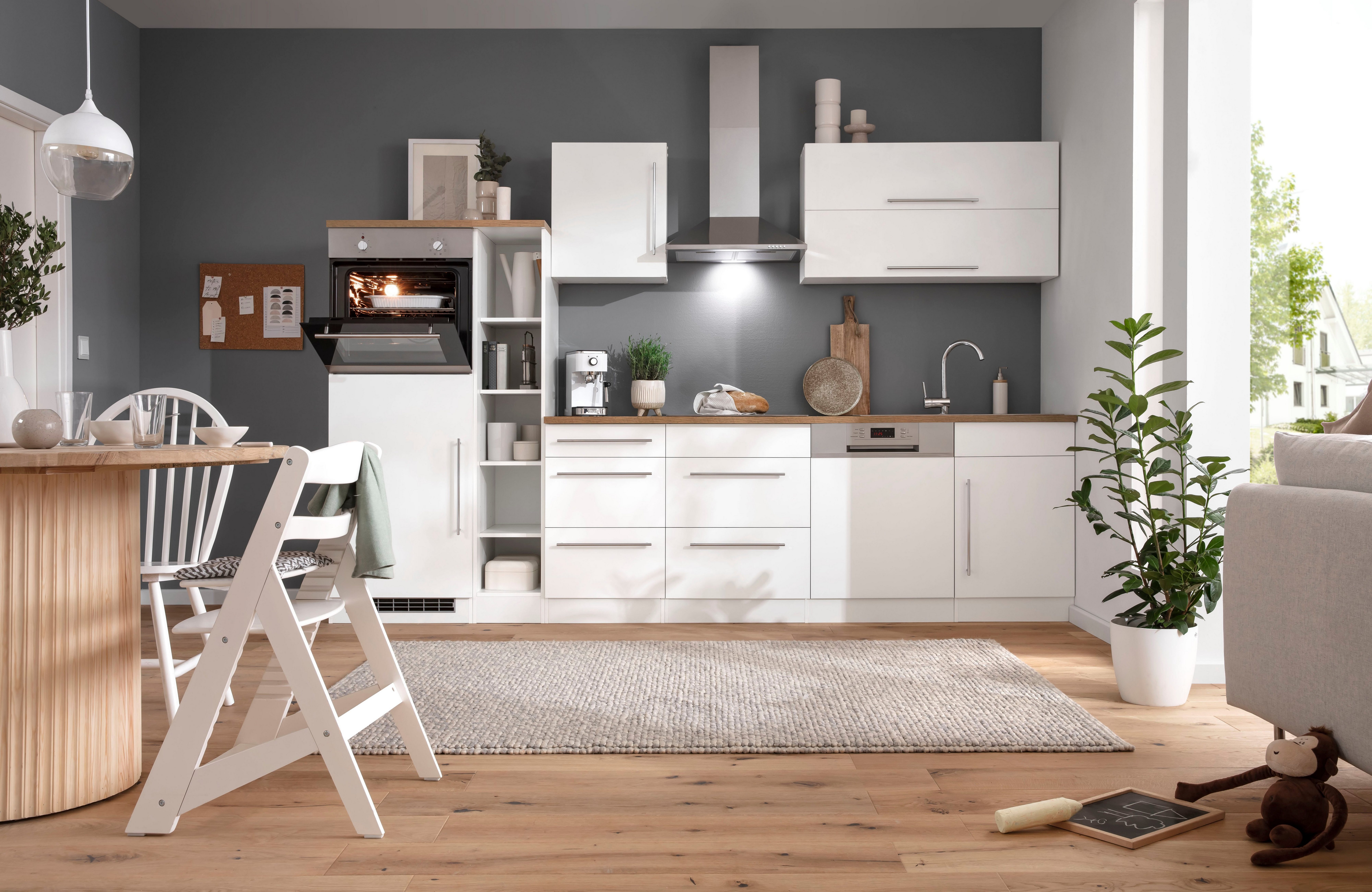 KOCHSTATION Küchenzeile KS-Samos, Breite 310 cm, günstig online kaufen