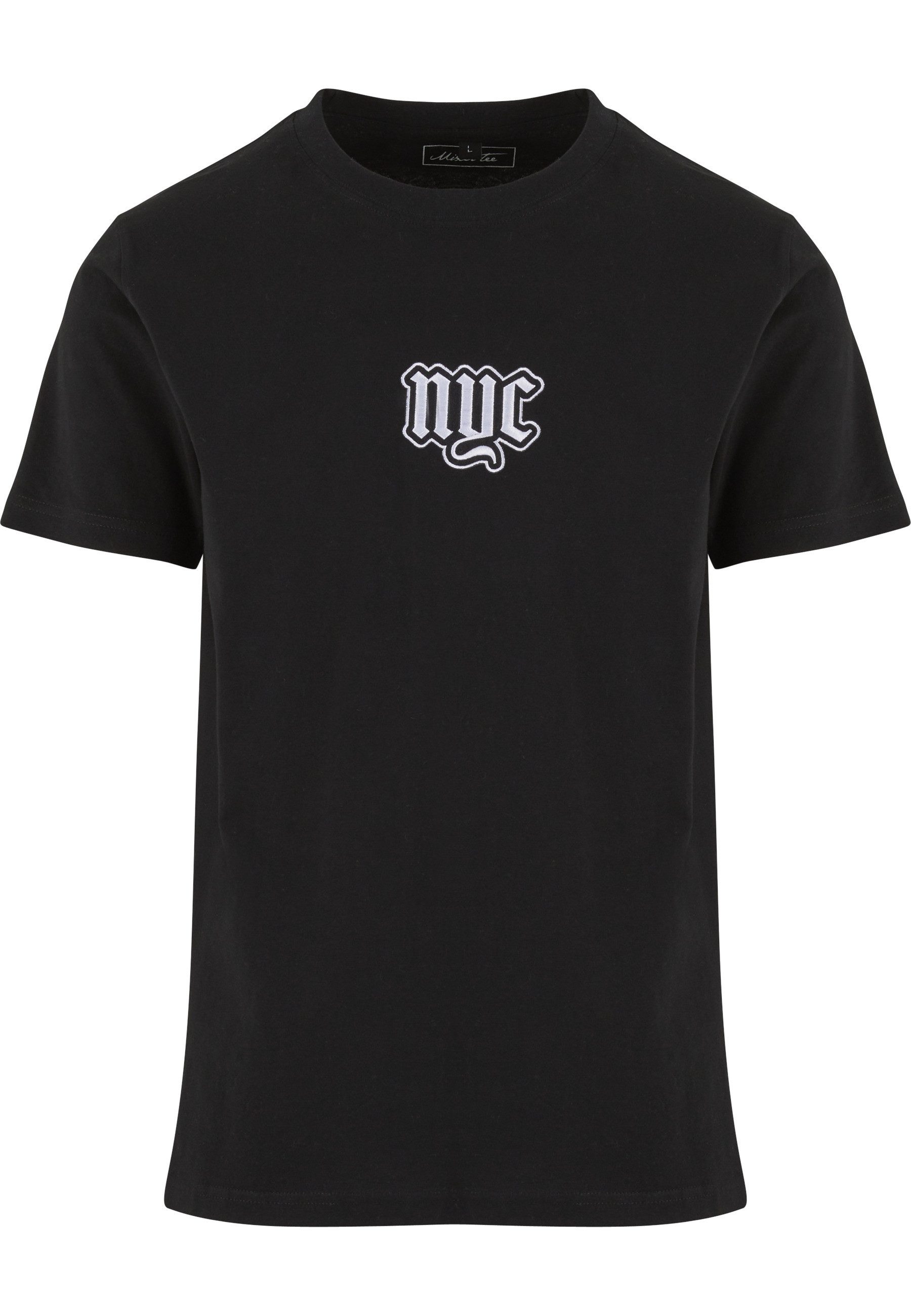 MisterTee T-Shirt MisterTee NYC Old English Wording Patch Tee (1-tlg)