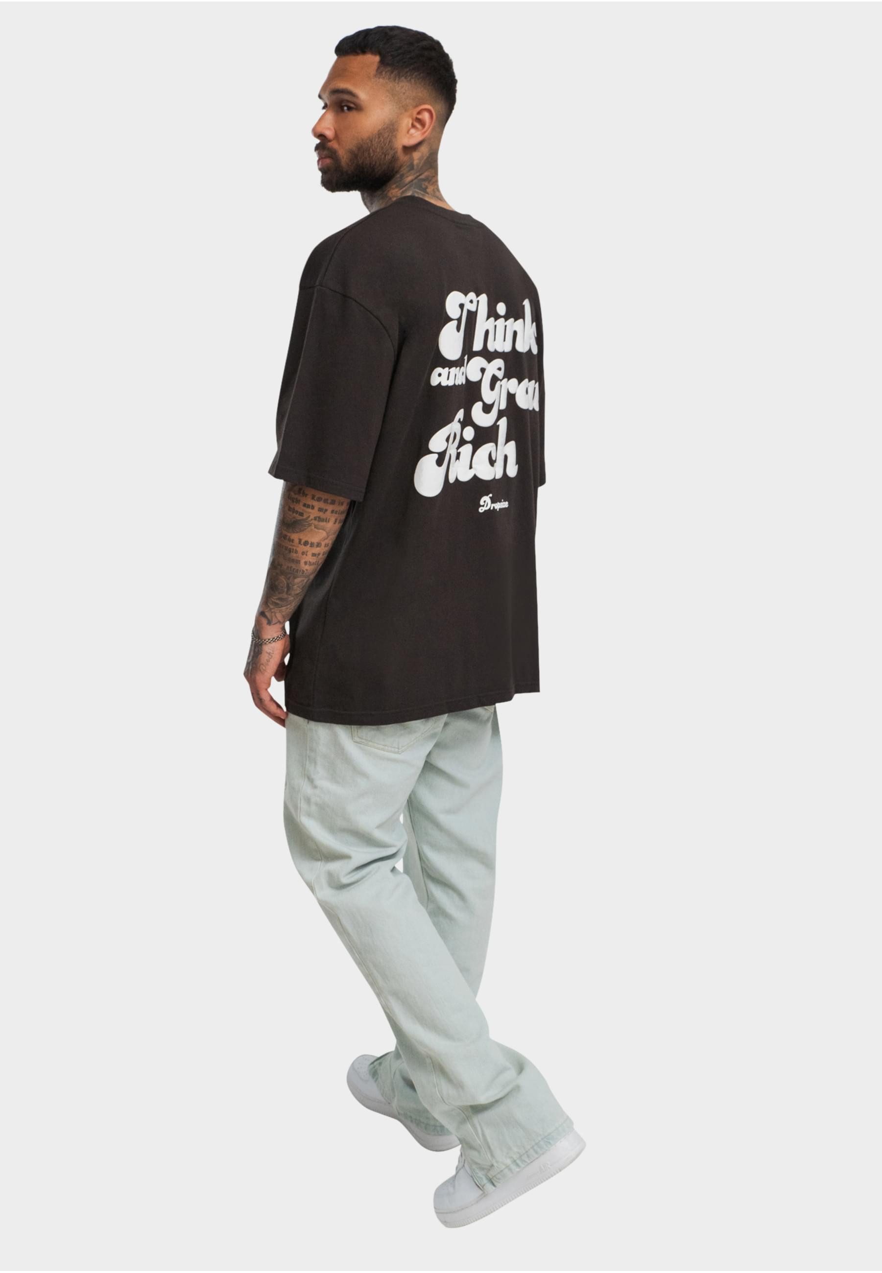 Dropsize T-Shirt Dropsize Herren Heavy Grow Rich T-Shirt (1-tlg)