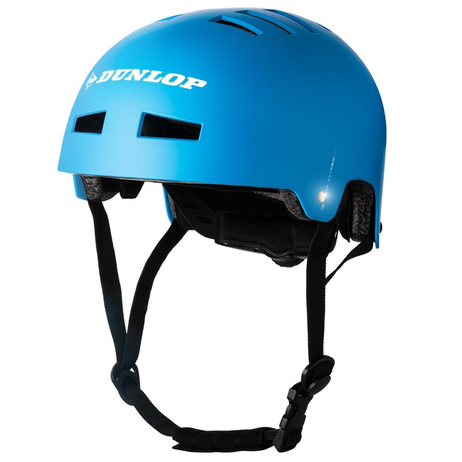 Dunlop Fahrradhelm Fahrradhelm Skaterhelm Helm S-L, Test Sehr Gut - Leichter robuster Allrounder Helm, Schnellverschluss