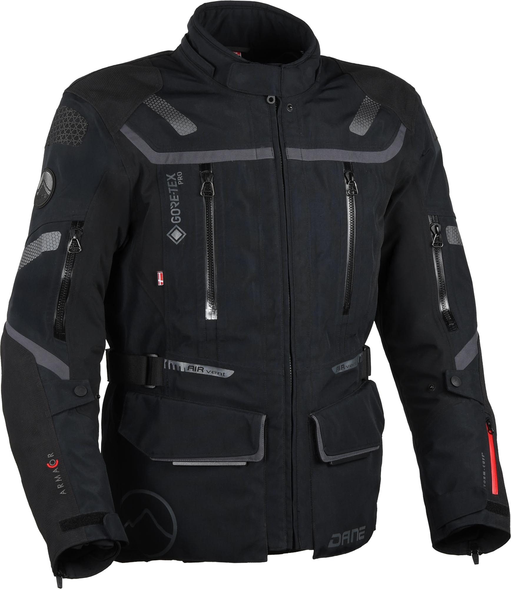 DANE Motorradjacke Nimbus 3 Gore-Tex Pro wasserdichte Motorrad Textiljacke 3-Lagen-Laminat,Rückenprotektor enthalten,Verbindungsreißverschlu