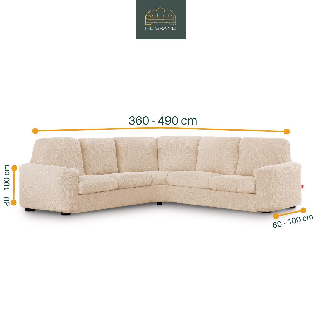 Belmarti Ecksofahusse 1-teiliger elastischer Ecksofabezug, made in Spain, e günstig online kaufen