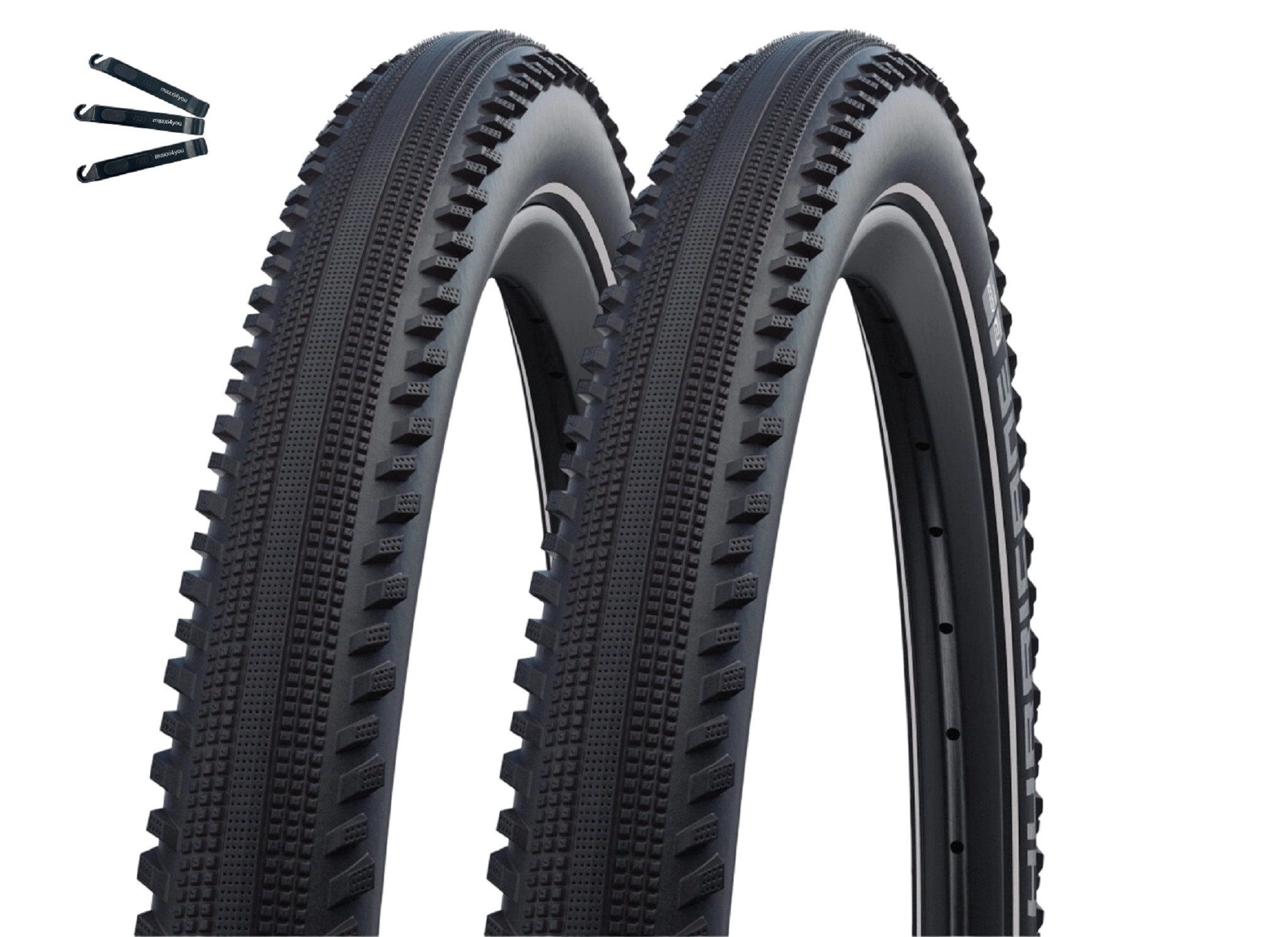 maxxi4you Fahrradreifen 2 x Schwalbe Fahrradreifen Hurricane (29x2.40) inkl. Reifenheber