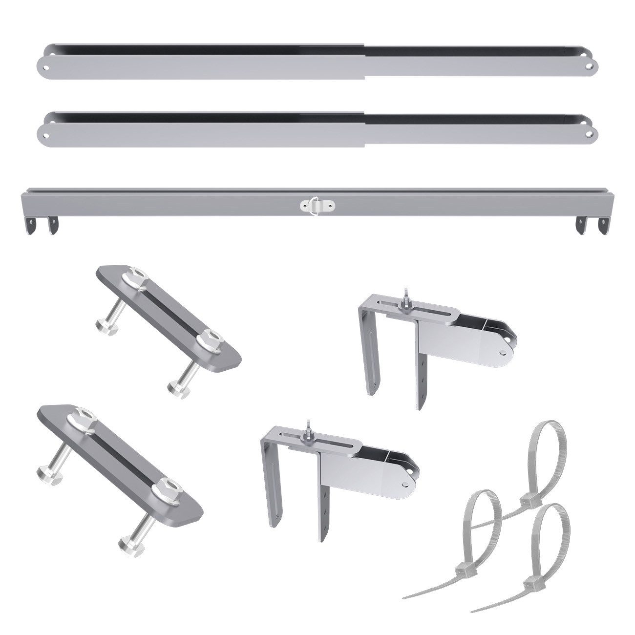 Sunshare Solarmodul-Halterung Universal Balkonhalterung 2er-Set für Ray Lite Module, (Set, 2 Halterungen für 2 SUNSHARE Ray Lite Solarmodule, 2er-Set, Montage ohne Bohren, Neigungswinkel 0° bis 30)