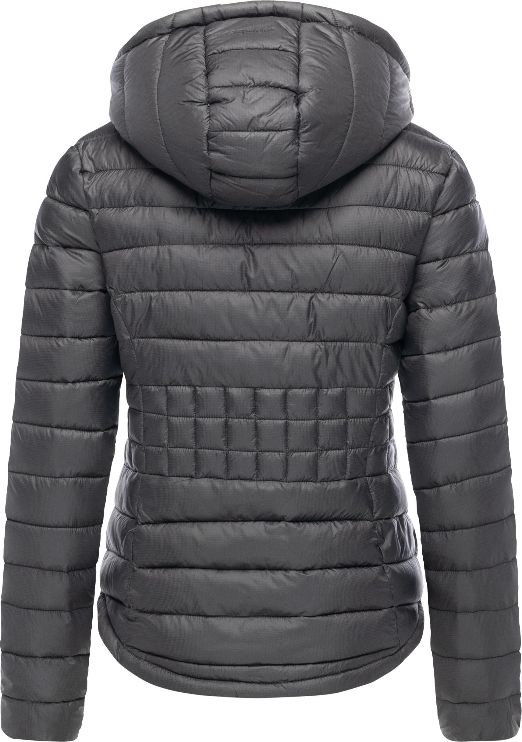 Ragwear Steppjacke Bobie leichte, gesteppte Damen Jacke mit abnehmbare Kapuze
