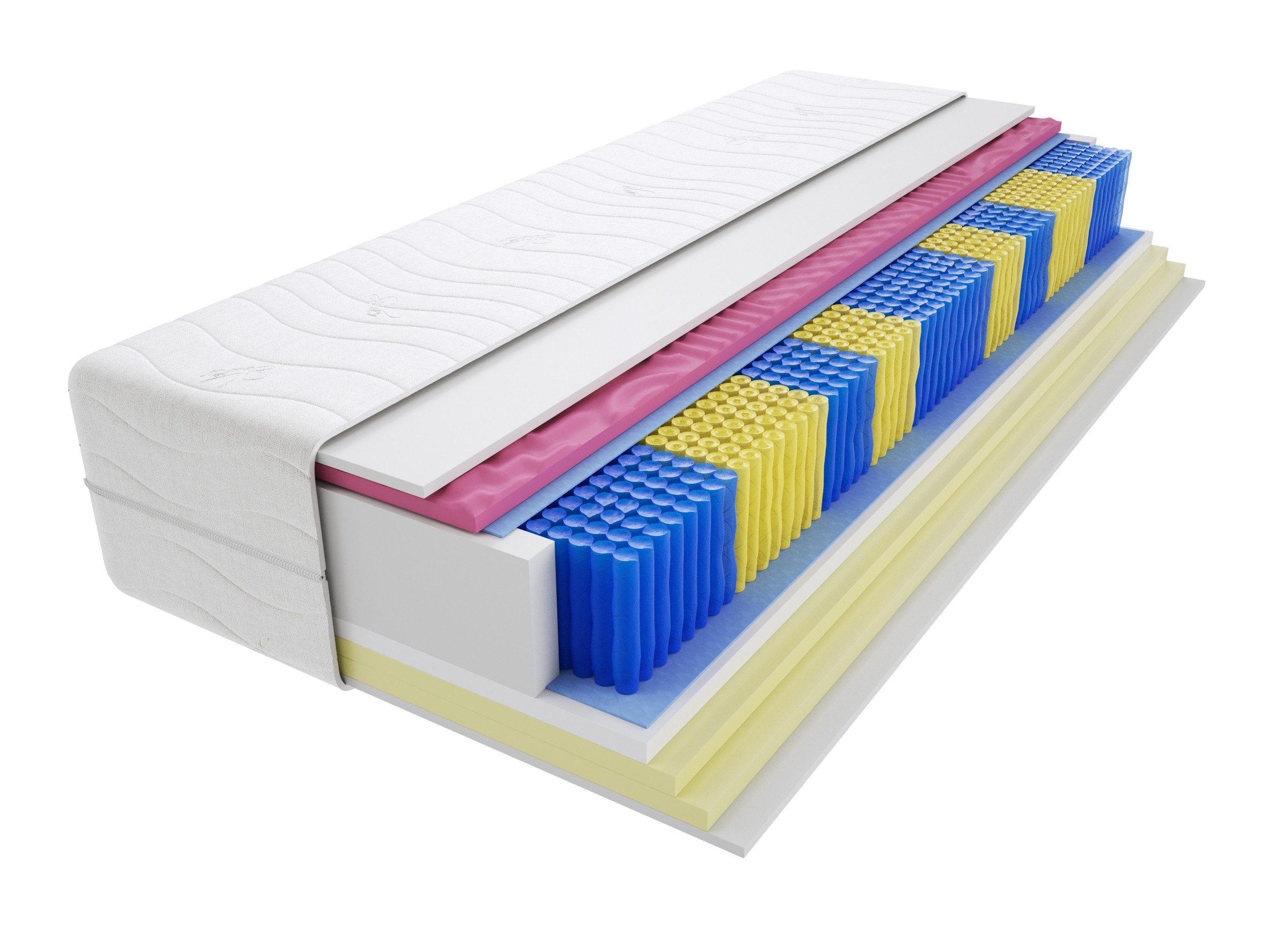 Taschenfederkernmatratze Matratzen, Taschenmatratzen Uberto Molet Multitaschen 120x120 cm, Godre, 22 cm hoch