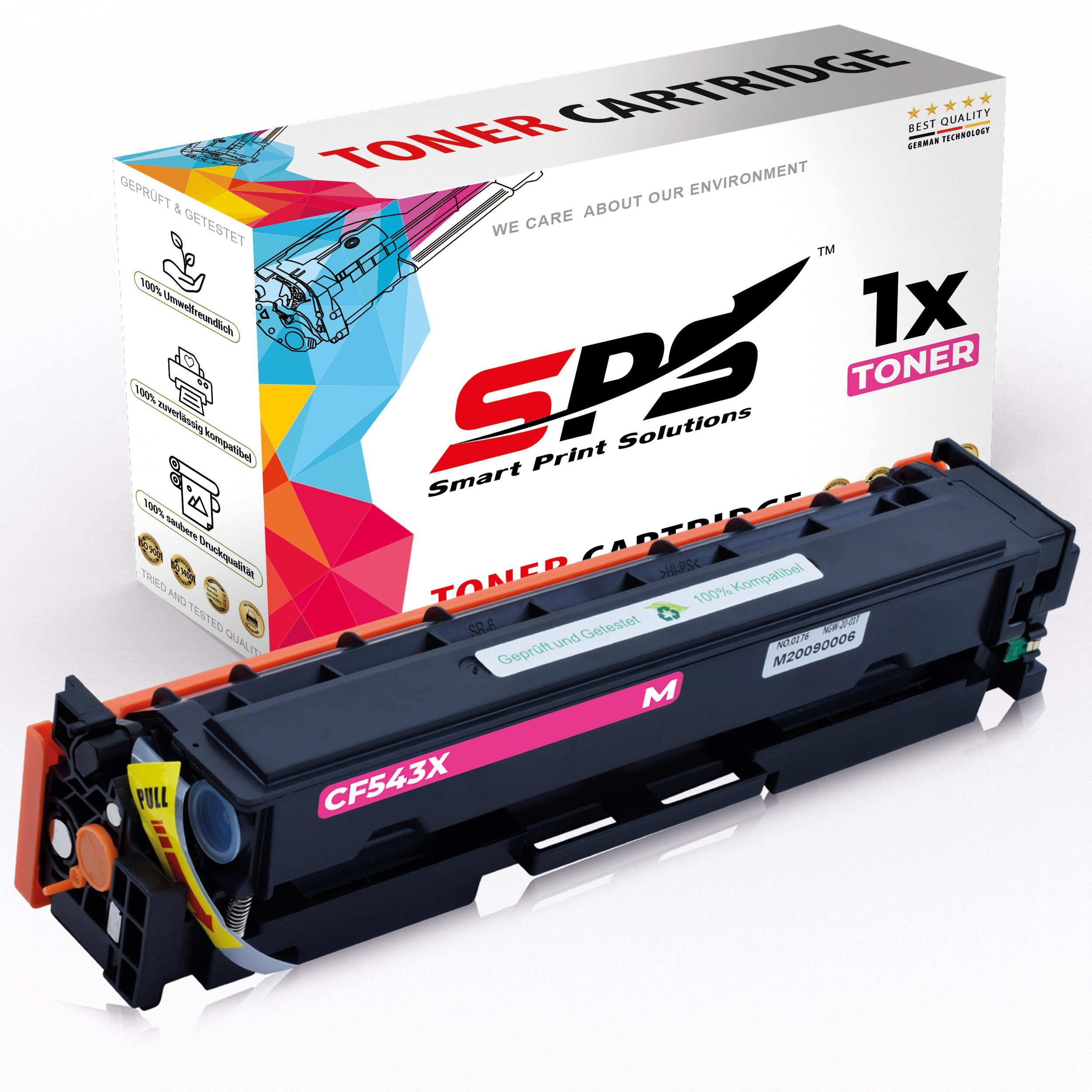 (1er Pack) (CF543X/203X) HP Tonerkartusche Color für nw 254 SPS Toner-Kart, M Kompatibel LaserJet Pro