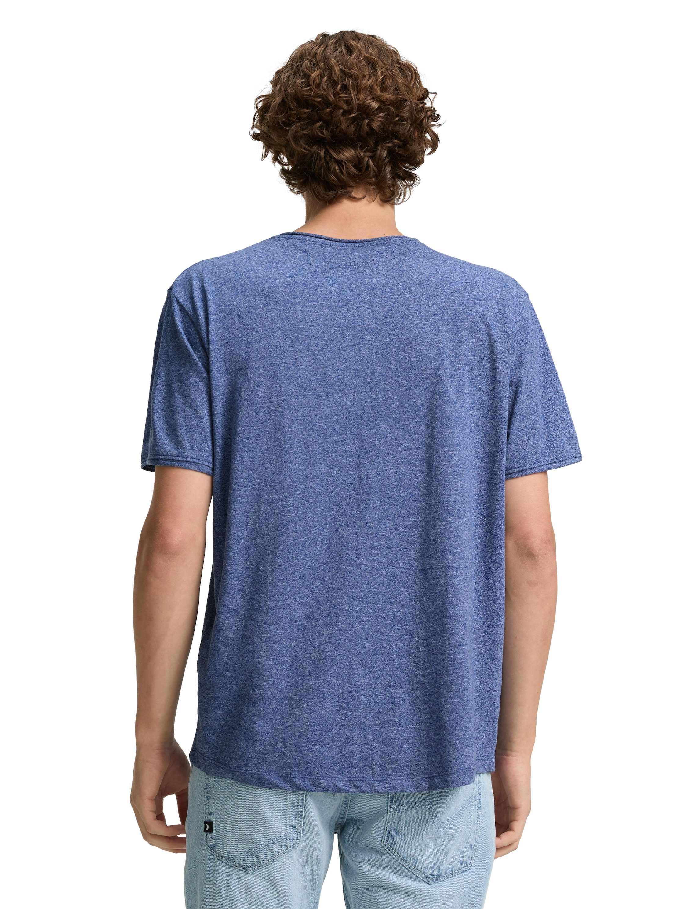 TOM TAILOR Denim T-Shirt in Melange-Optik günstig online kaufen