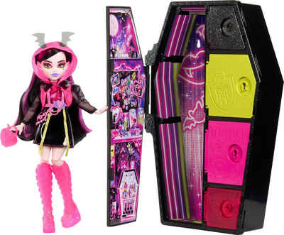 Mattel® Anziehpuppe Monster High, Skulltimate Secrets: Neon Frights, Draculaura