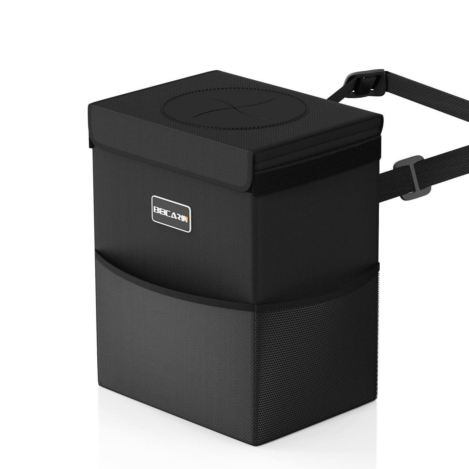 LuxusKollektion Mülleimer Auto-Mülleimer mit Deckel 8.5L Organizer